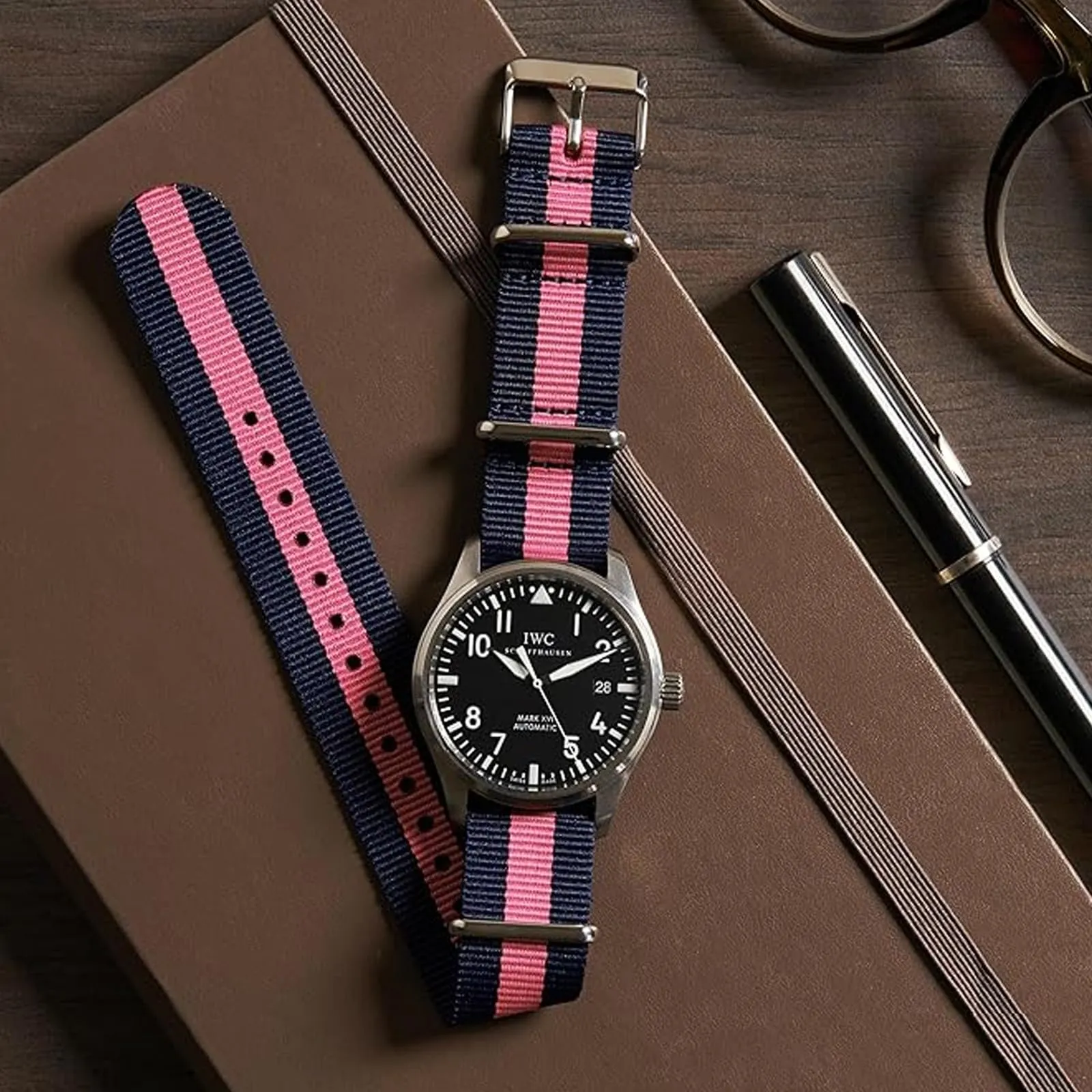 Natos.com - Cinturino NATO per Orologio in Nylon Militare G10, Uomo e Donna, Fibbia in Acciaio Inossidabile - 16mm 20mm 22mm - immagine 5
