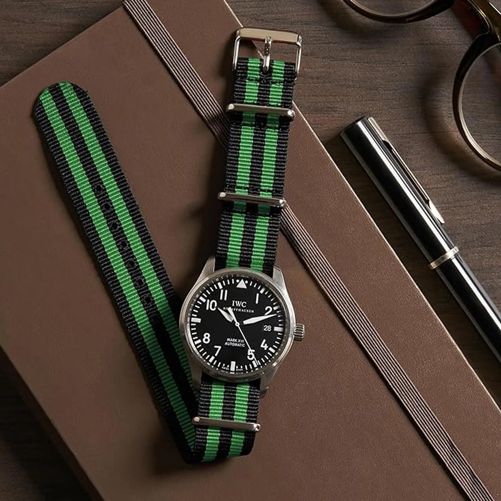Natos.com - Cinturino NATO per Orologio in Nylon Militare G10, Uomo e Donna, Fibbia in Acciaio Inossidabile - 20mm 22mm - immagine 5