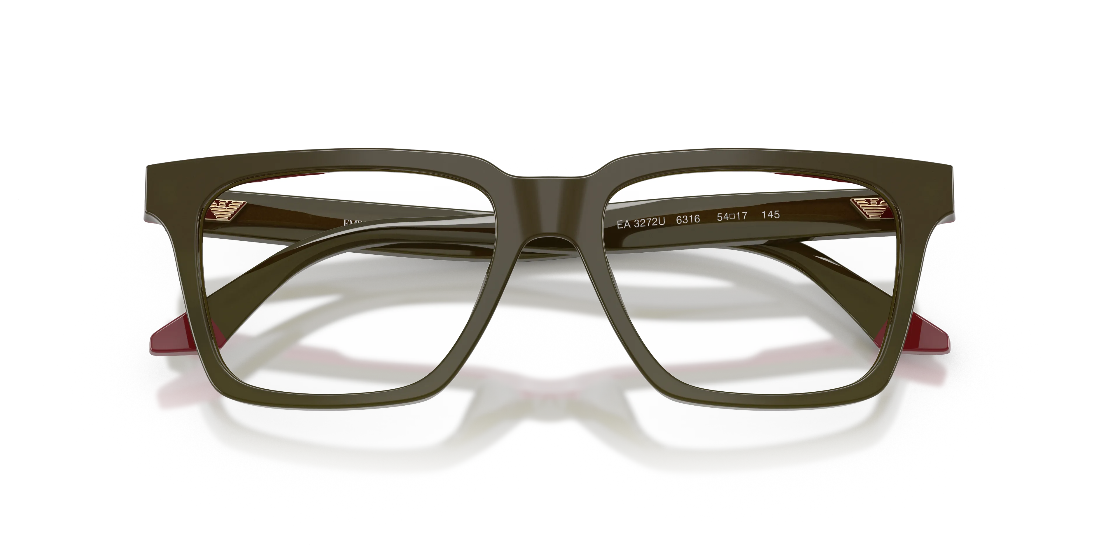 Emporio Armani EA3272U 6316 Montature da vista Acetato Verde Squadrata Normale - immagine 2