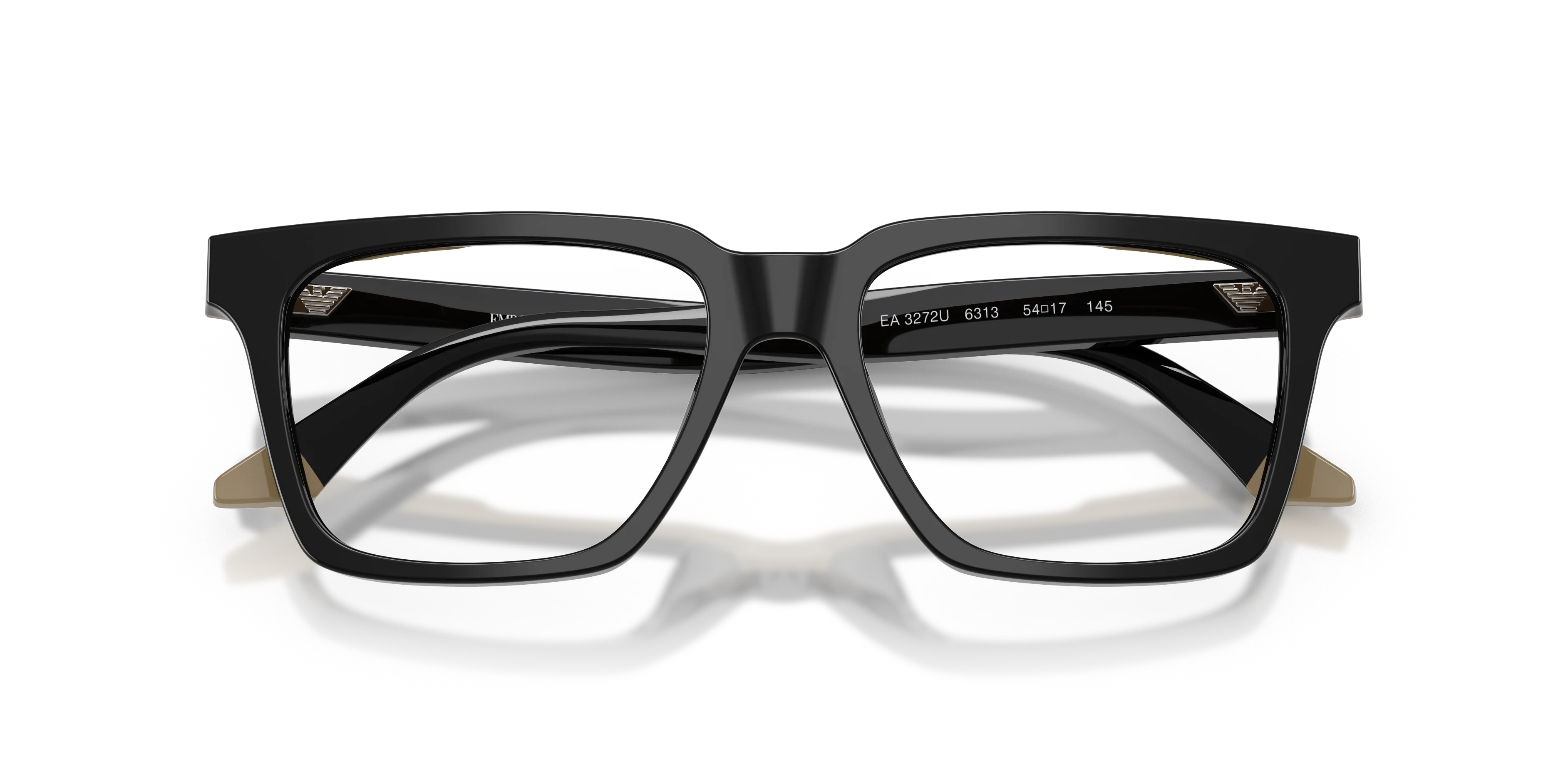 Emporio Armani EA3272U 6313 Montature da vista Acetato Nero Squadrata Normale - immagine 2