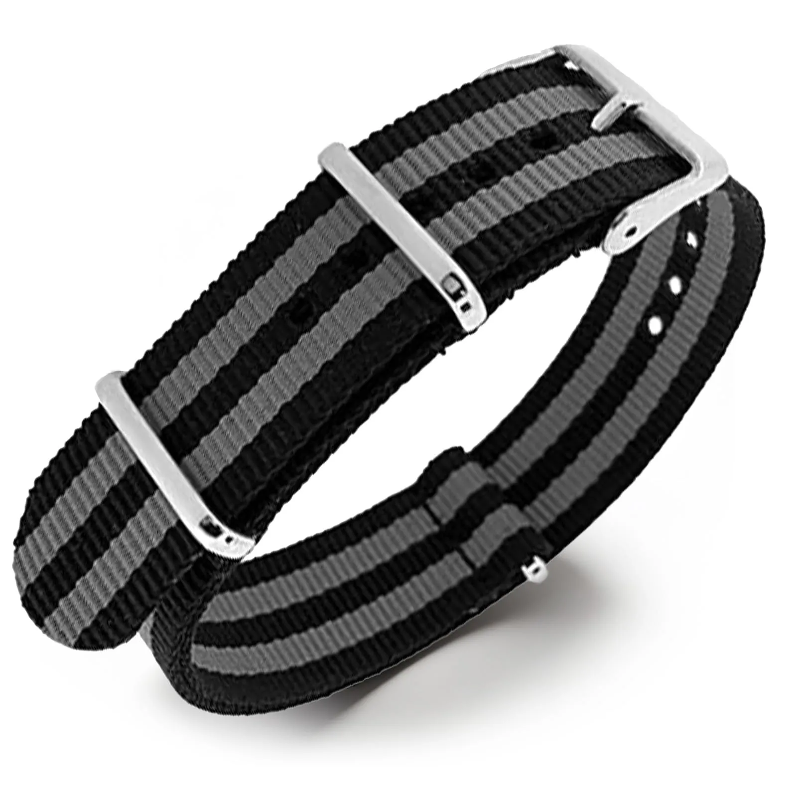 Natos.com - Cinturino NATO per Orologio in Nylon Militare G10, Uomo e Donna, Fibbia in Acciaio Inossidabile - 18mm 19mm 20mm 21mm 22mm - immagine 1