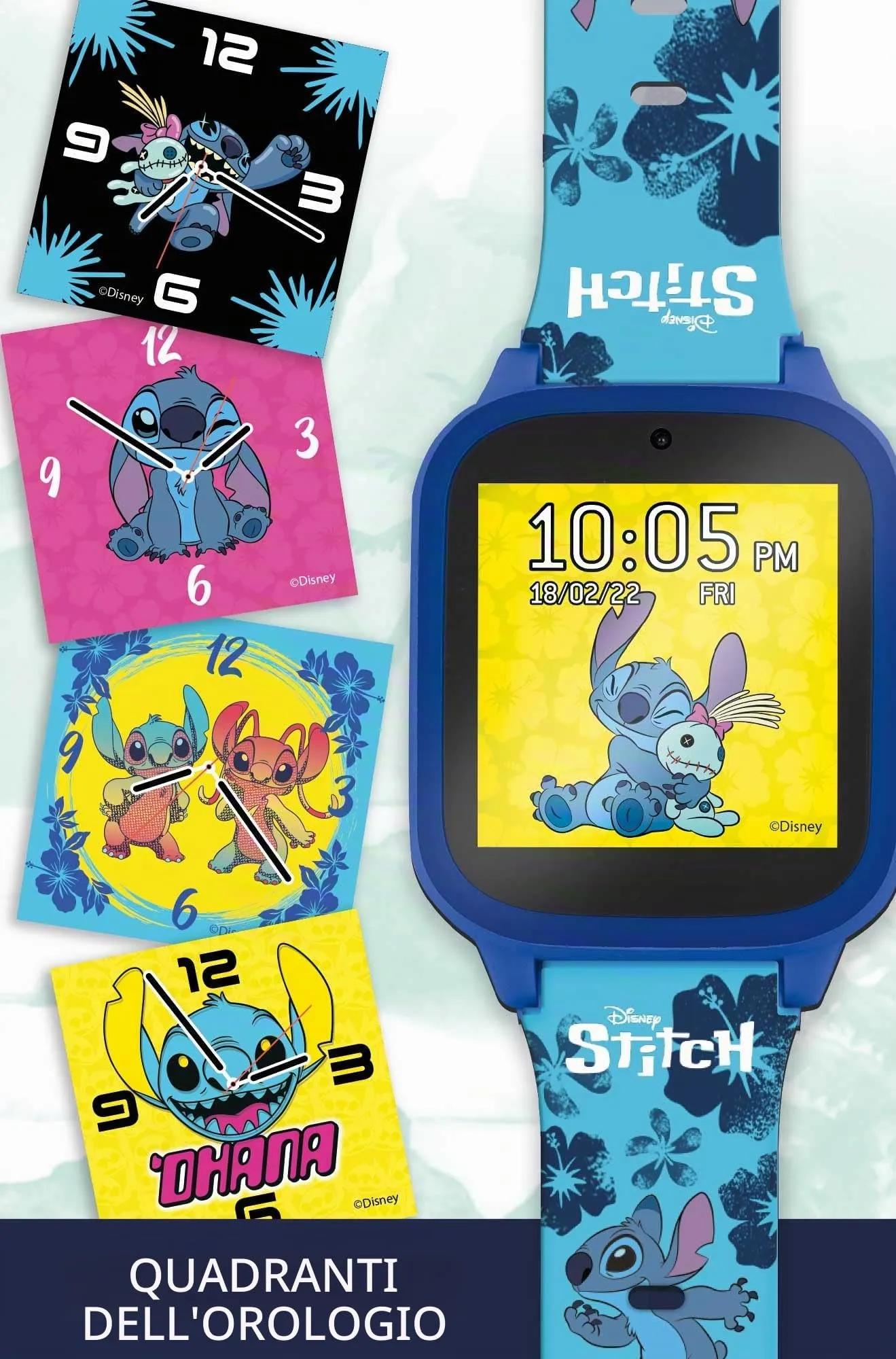 Montre Éducative - HI TECH - STITCH - Cadrans personnalisables, 5 Jeux interactifs - immagine 6