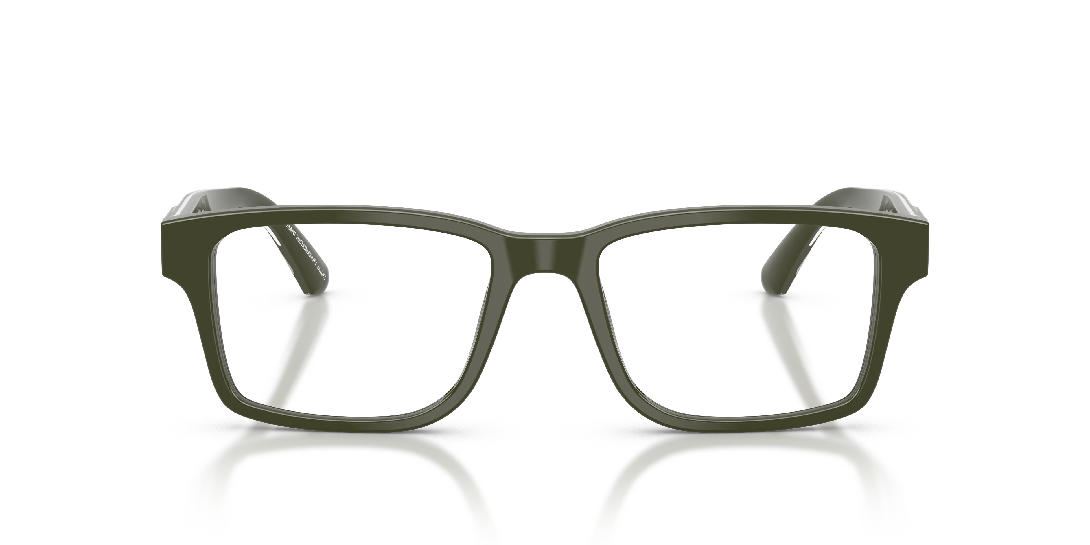 Emporio Armani EA3271 6321 Montature da vista Acetato Verde Squadrata Normale - immagine 3