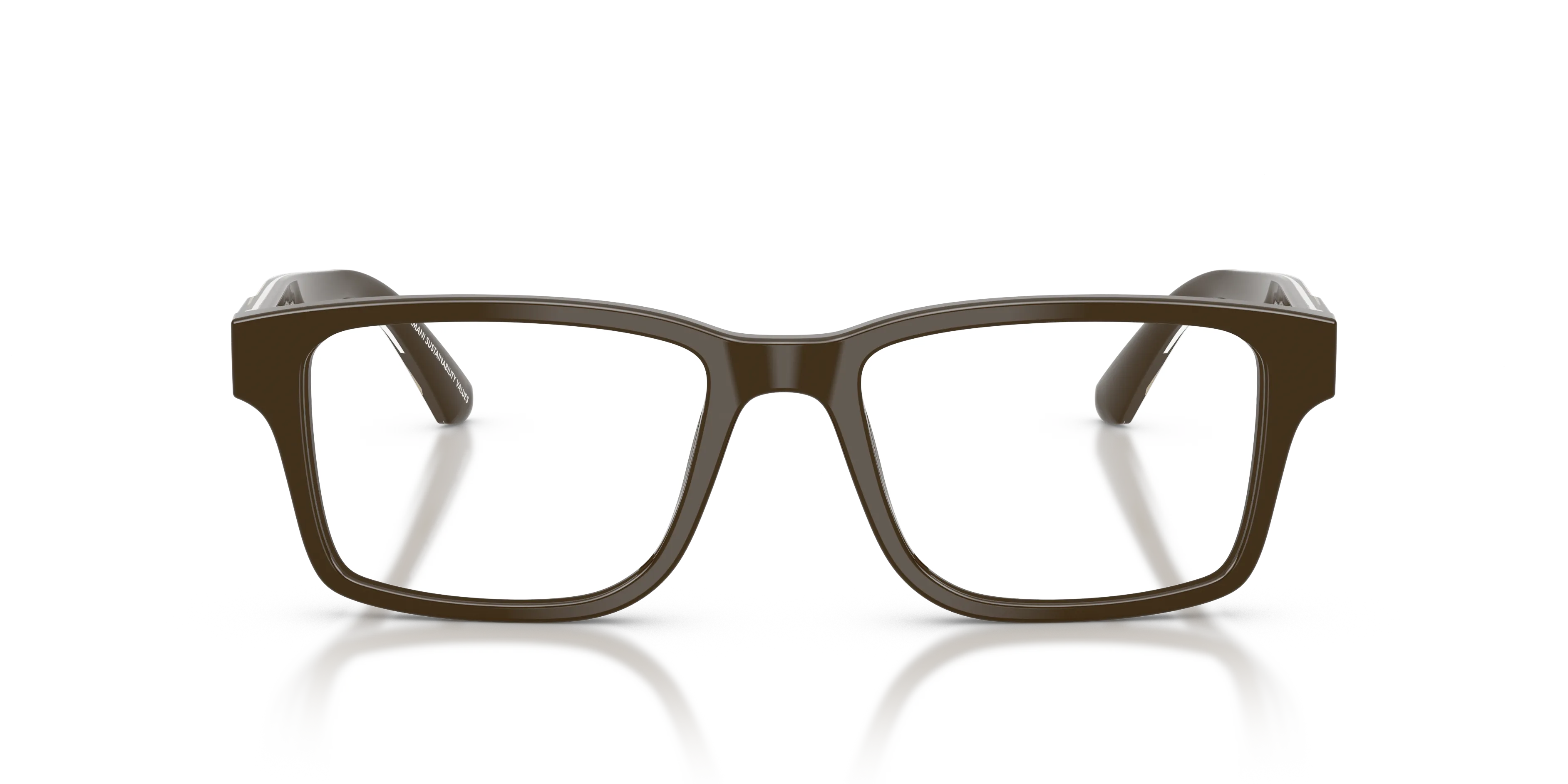 Emporio Armani EA3271 6307 Montature da vista Acetato Marrone Squadrata Normale - immagine 3
