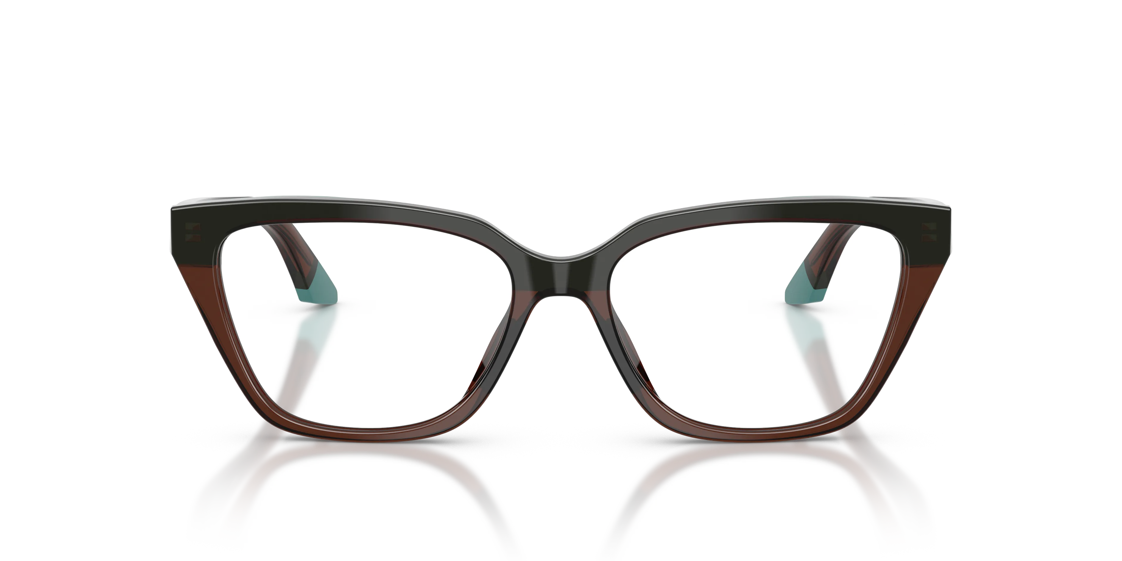 Emporio Armani EA3270U 6318 Montature da vista Acetato Marrone Cat Eye Normale - immagine 3
