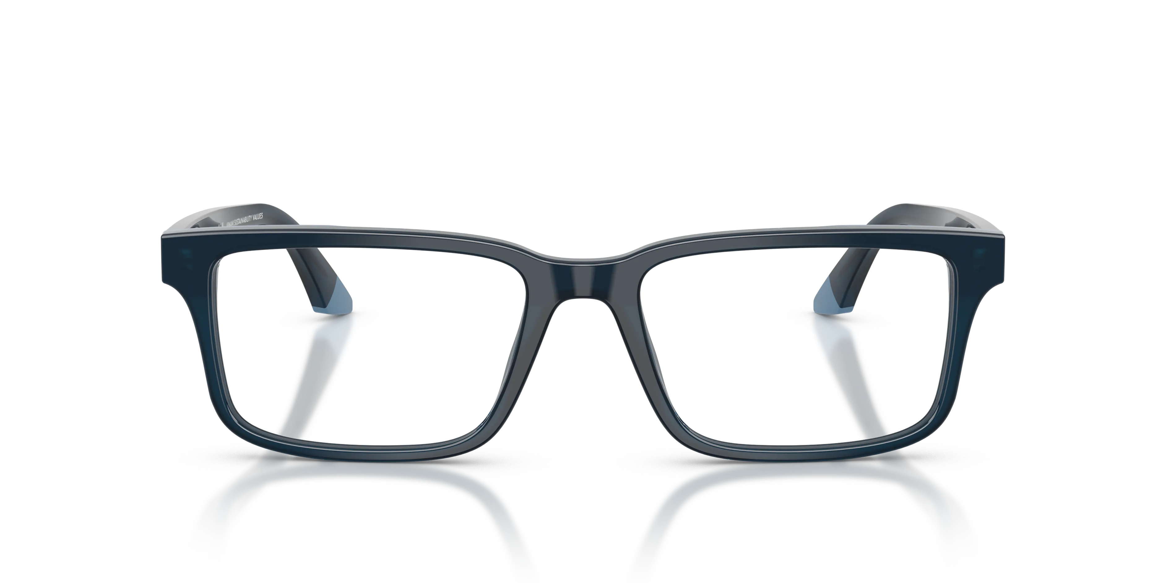 Emporio Armani EA3269 6317 Montature da vista Acetato Blu Squadrata Normale - immagine 3