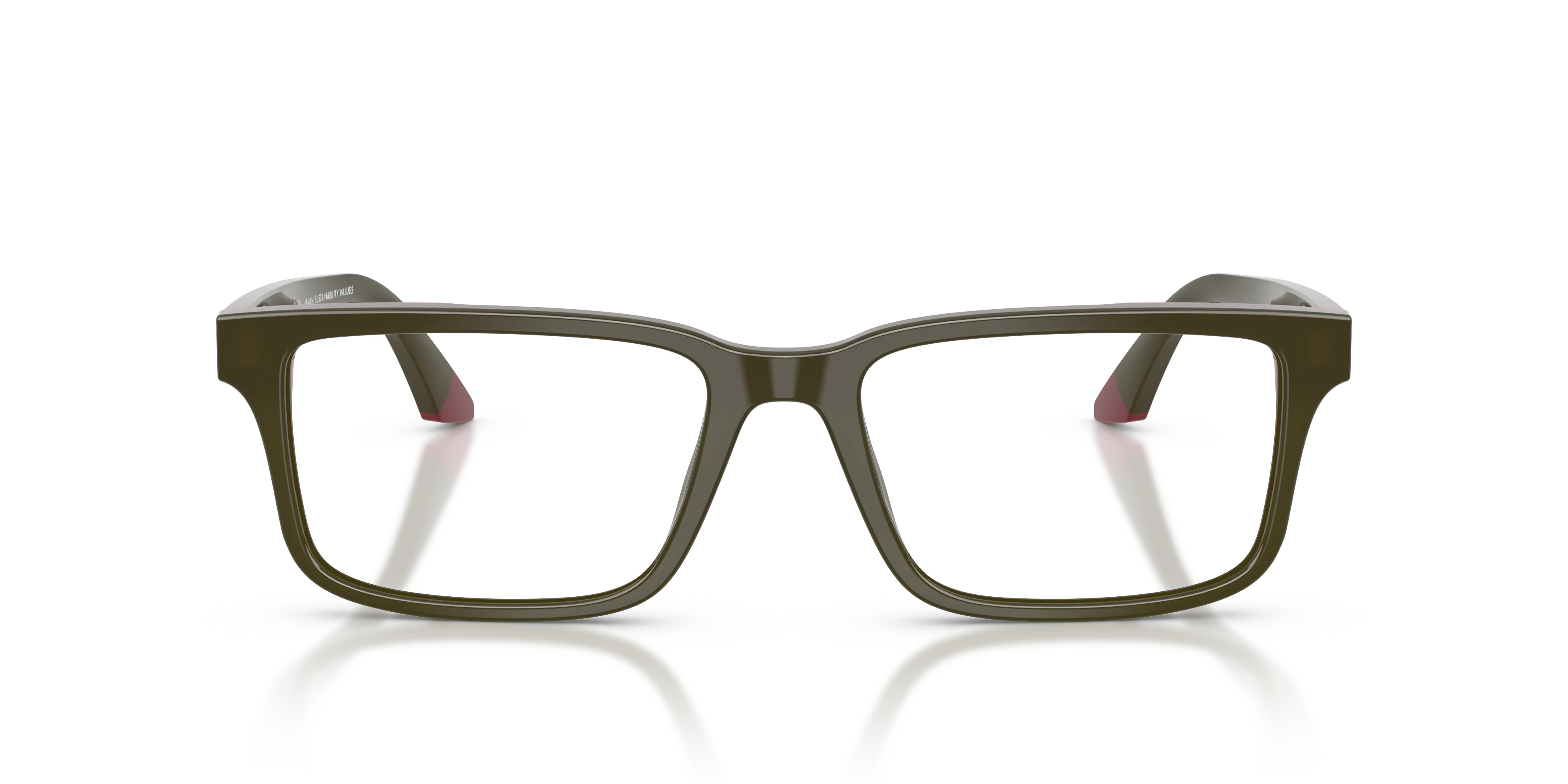 Emporio Armani EA3269 6316 Montature da vista Acetato Verde Squadrata Normale - immagine 3