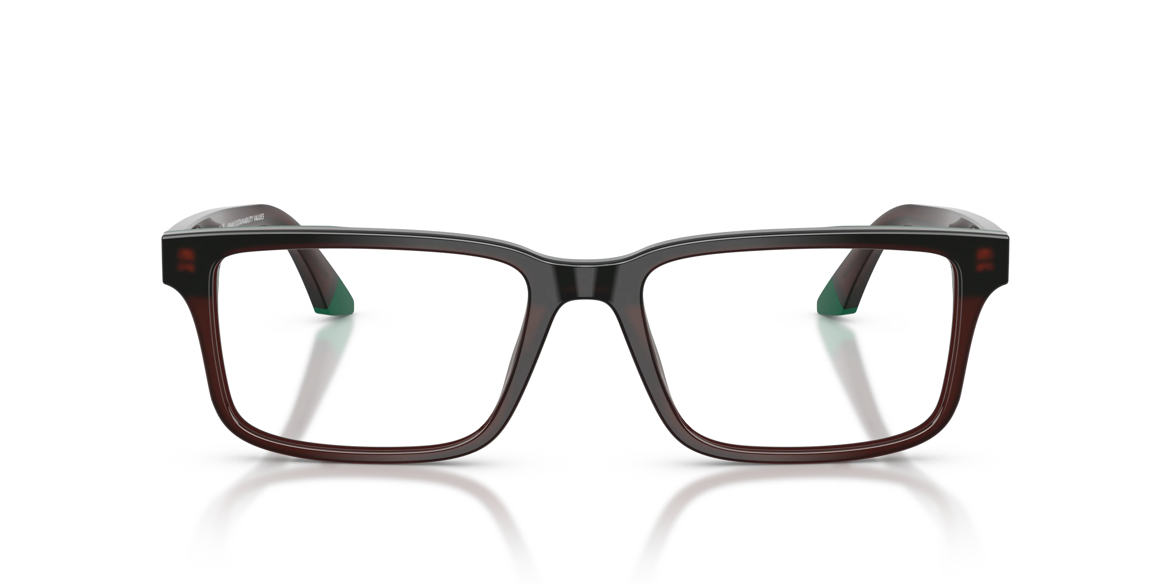 Emporio Armani EA3269 6315 Montature da vista Acetato Marrone Squadrata Normale - immagine 3