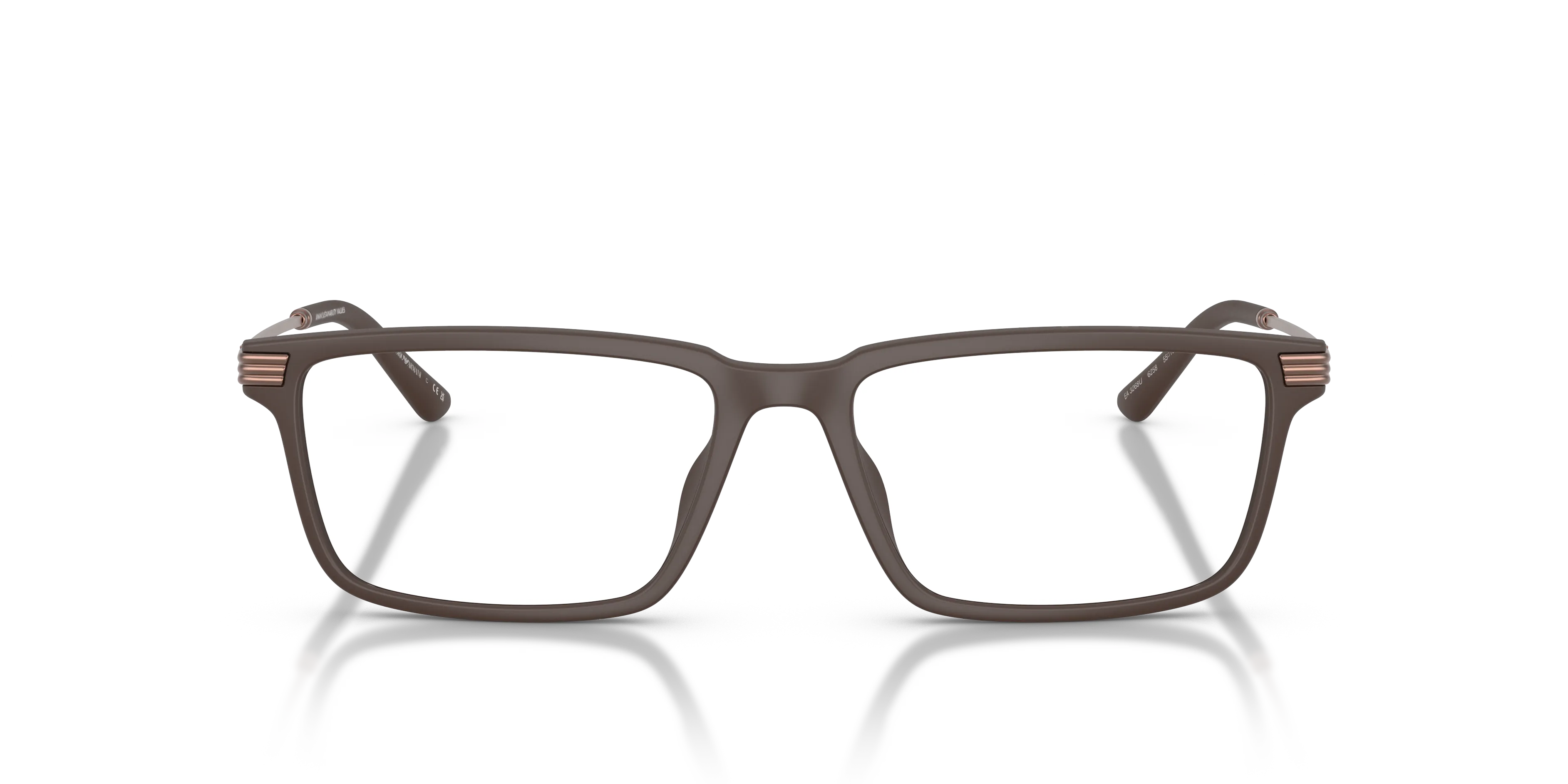 Emporio Armani EA3268U 6258 Montature da vista Iniettato Marrone Squadrata Normale - immagine 3