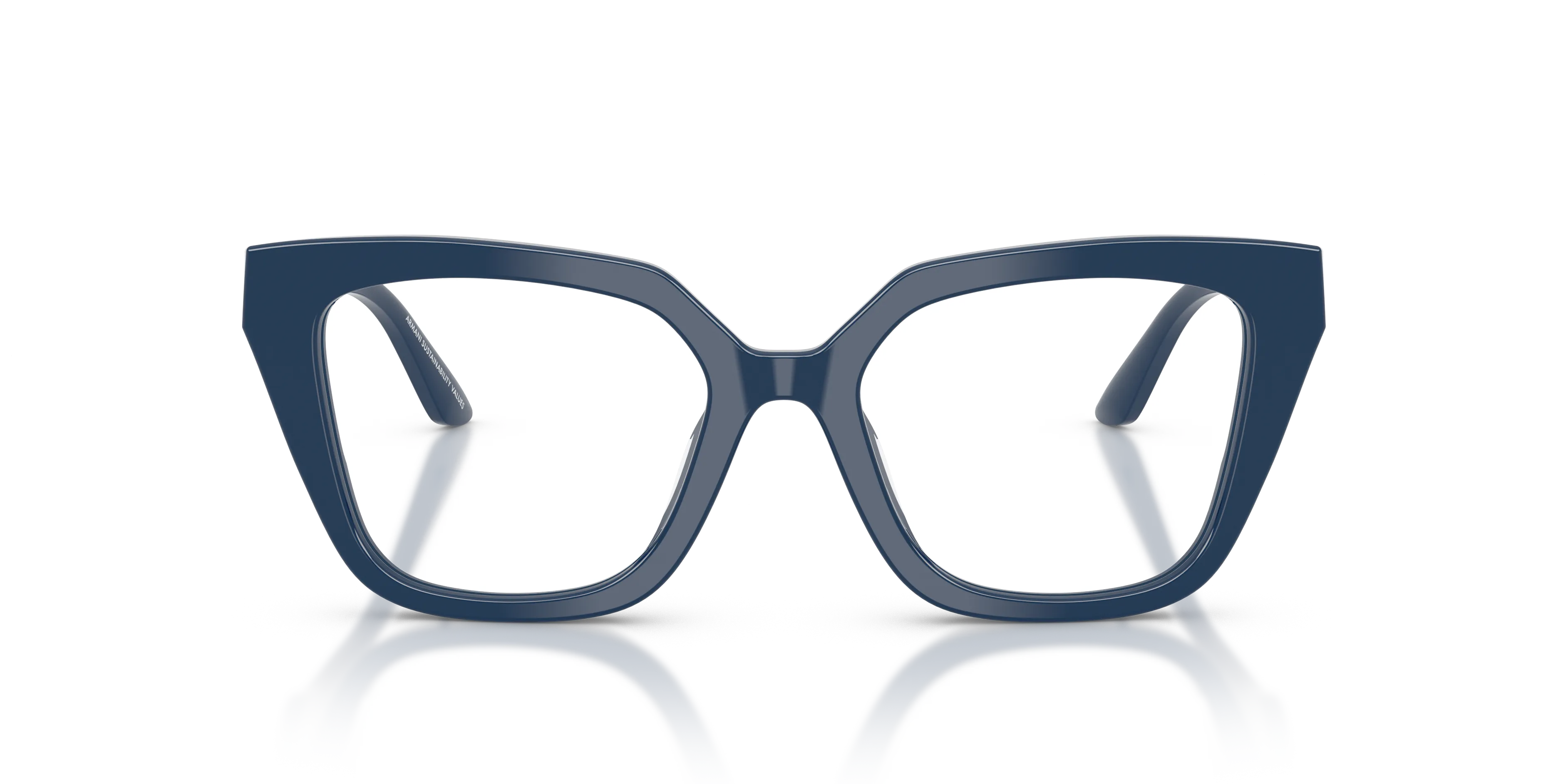 Emporio Armani EA3267U 6325 Montature da vista Acetato Blu Cat Eye Normale - immagine 3