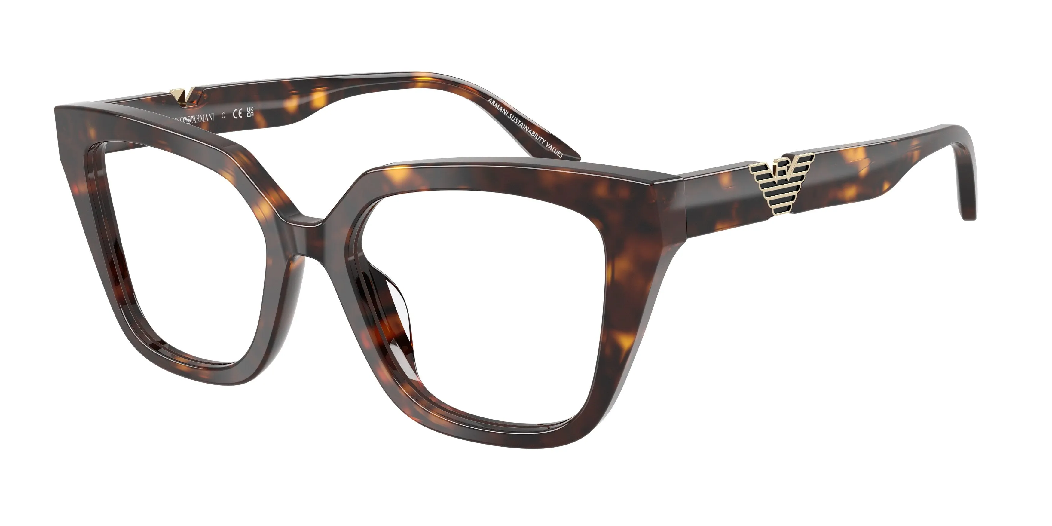 Emporio Armani EA3267U 5026 Montature da vista Acetato Tartaruga Cat Eye Normale - immagine 1