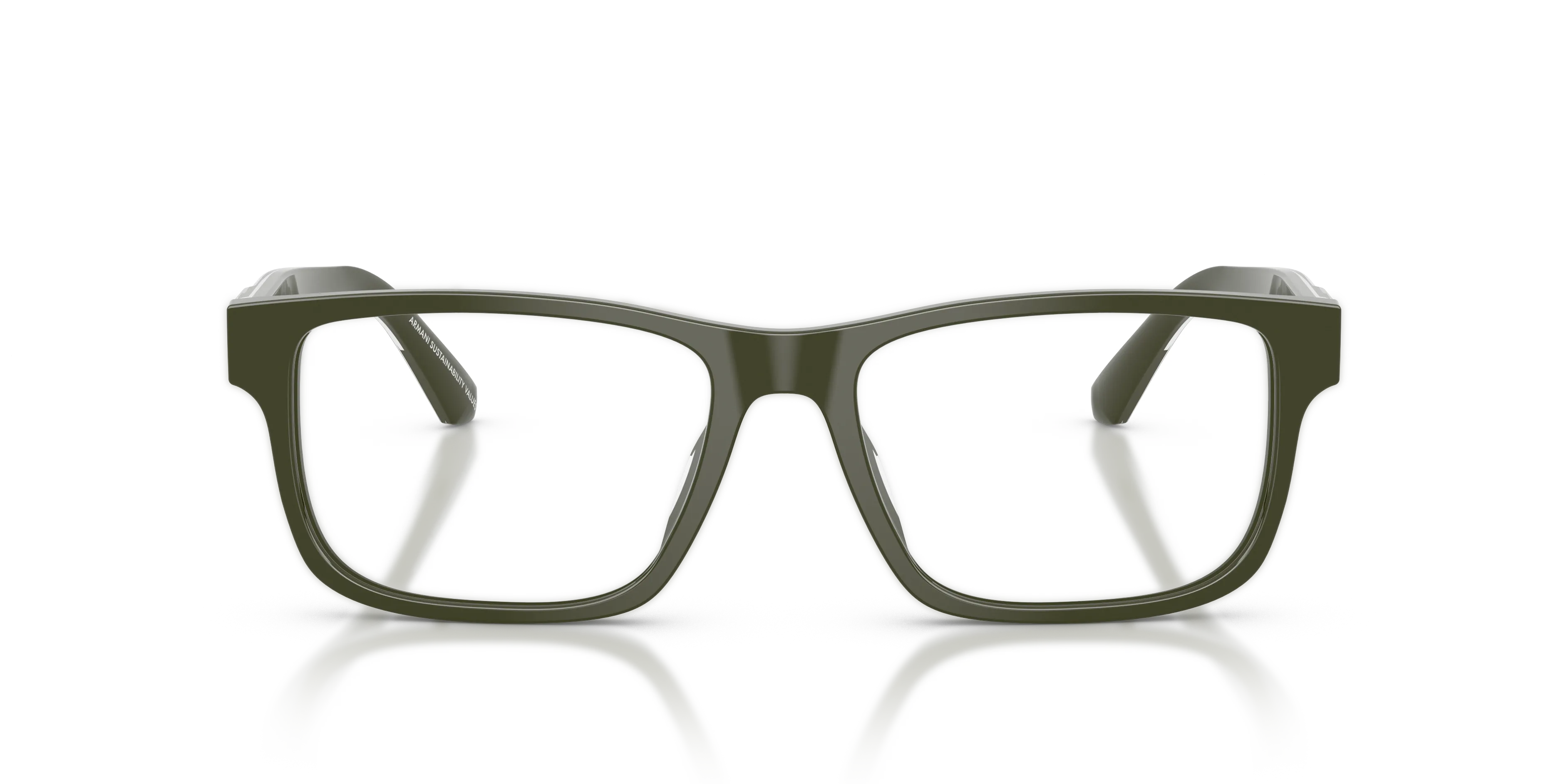 Emporio Armani EA3265U 6321 Montature da vista Acetato Verde Squadrata Normale - immagine 3