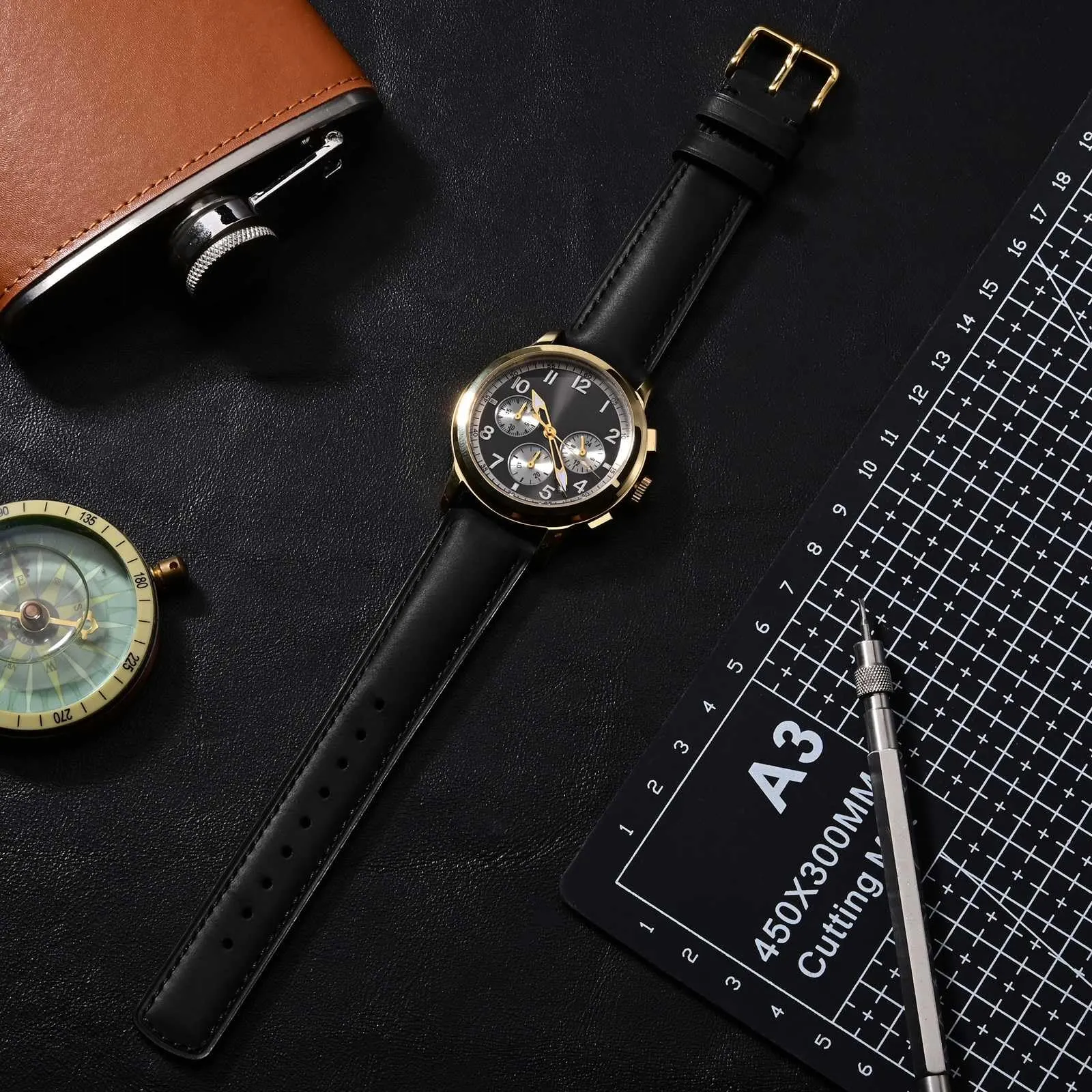 Ayadoo 18mm nero genuino cinturino in pelle, rilasciare rapidamente primavera Bar Band per le donne uomini - immagine 7