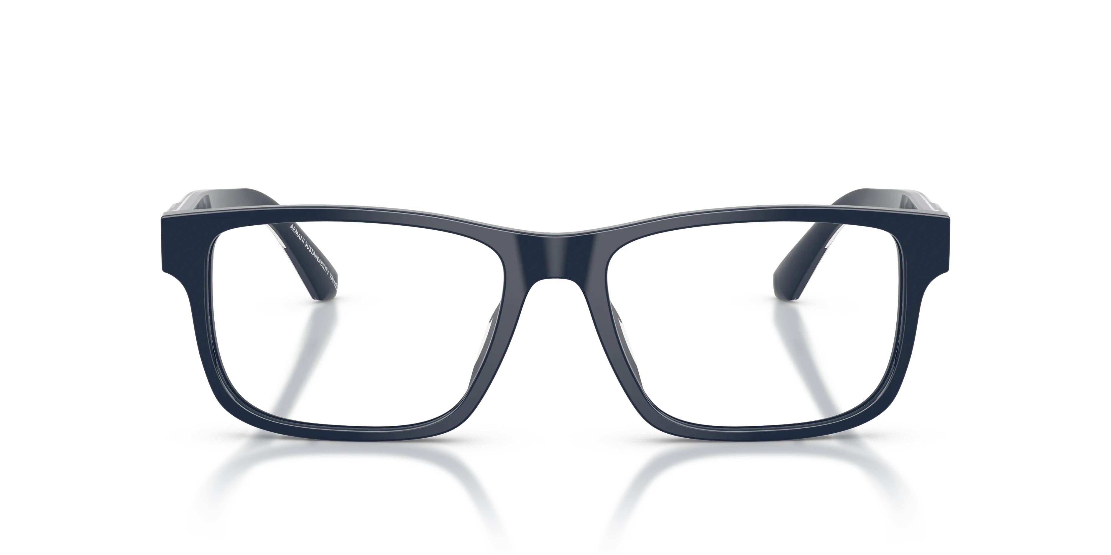Emporio Armani EA3265U 6039 Montature da vista Acetato Blu Squadrata Normale - immagine 3