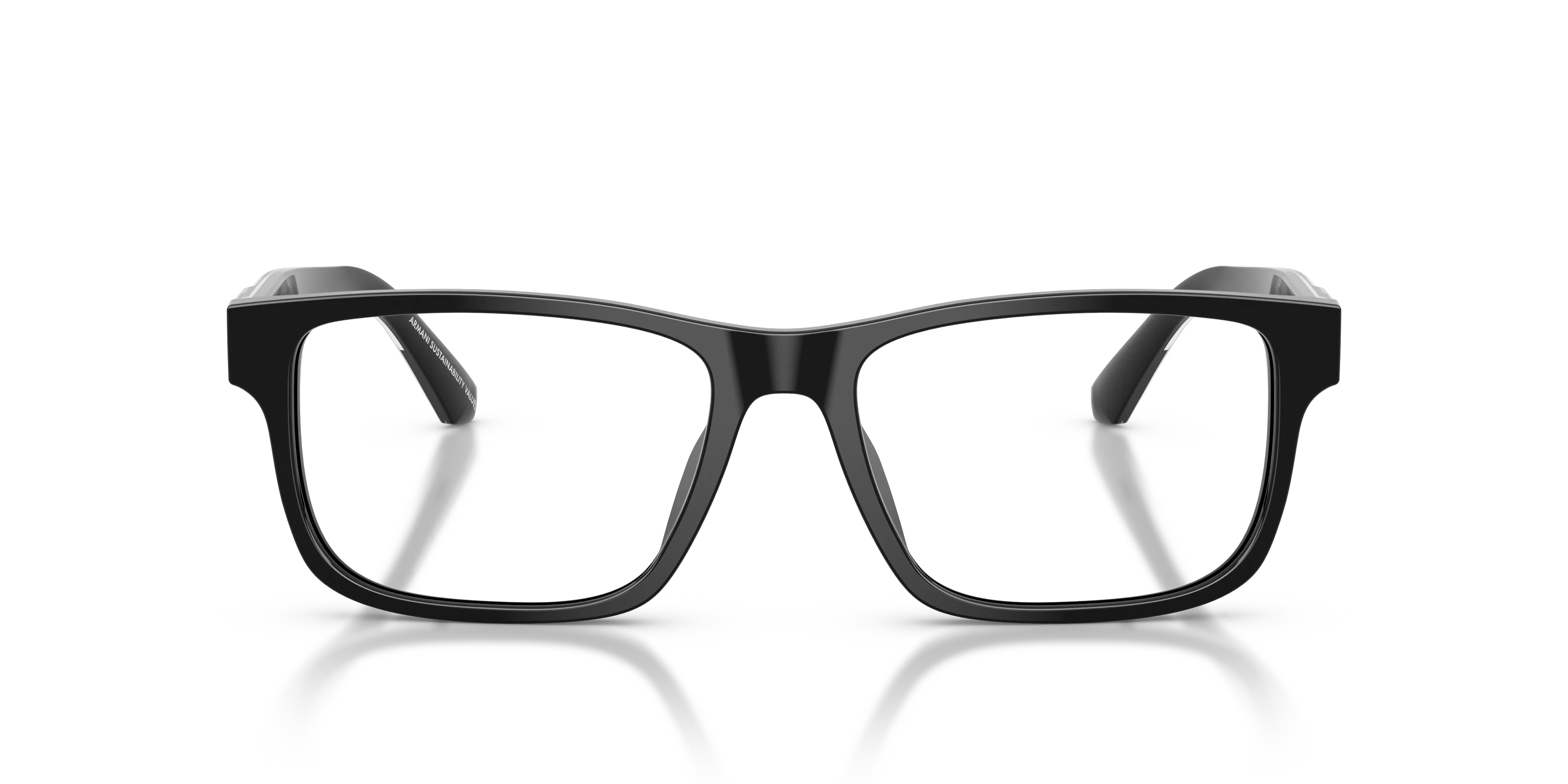 Emporio Armani EA3265U 5017 Montature da vista Acetato Nero Squadrata Normale - immagine 3
