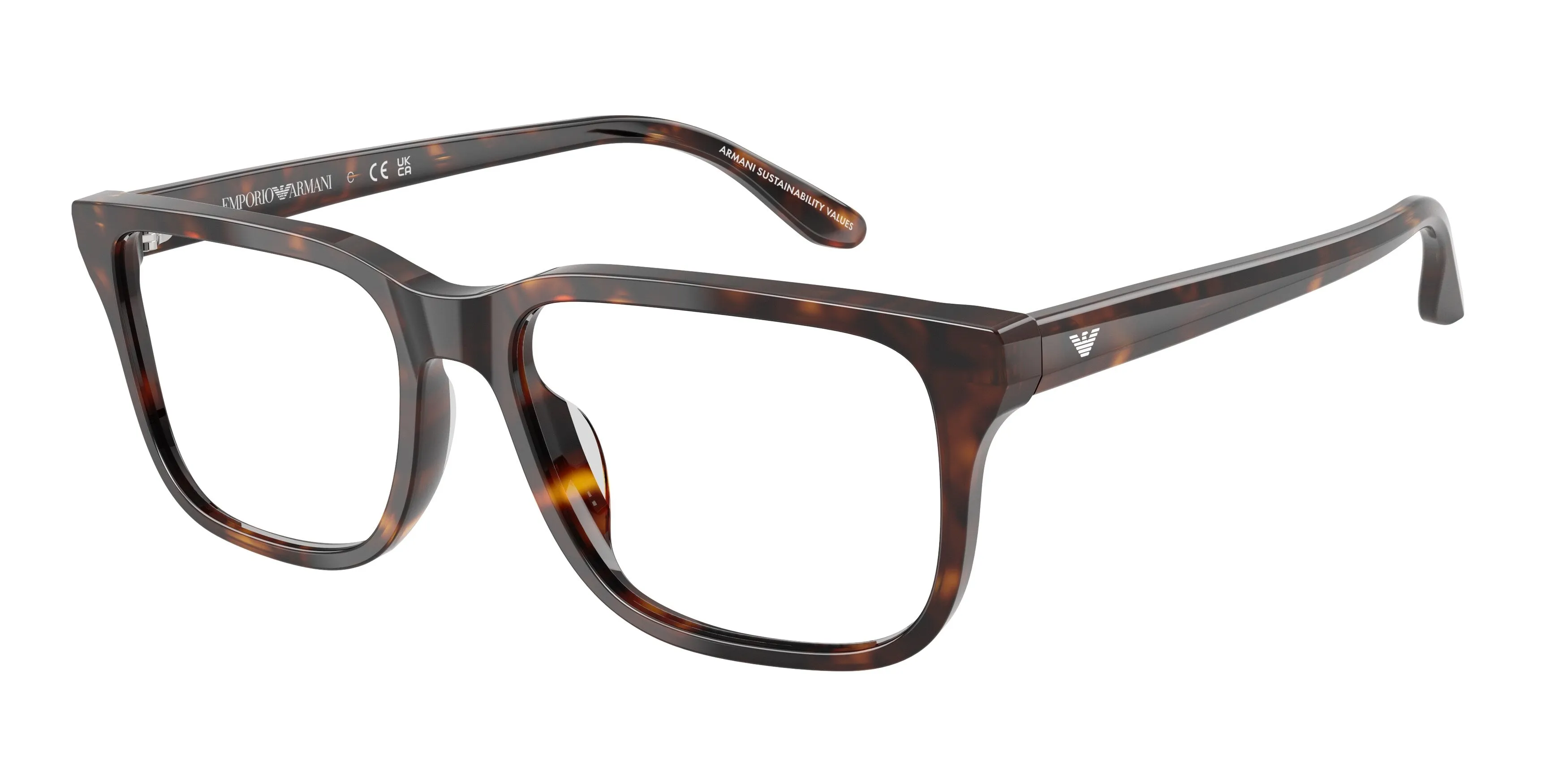 Emporio Armani EA3250U 5026 Montature da vista Acetato Tartaruga Squadrata Normale - immagine 1