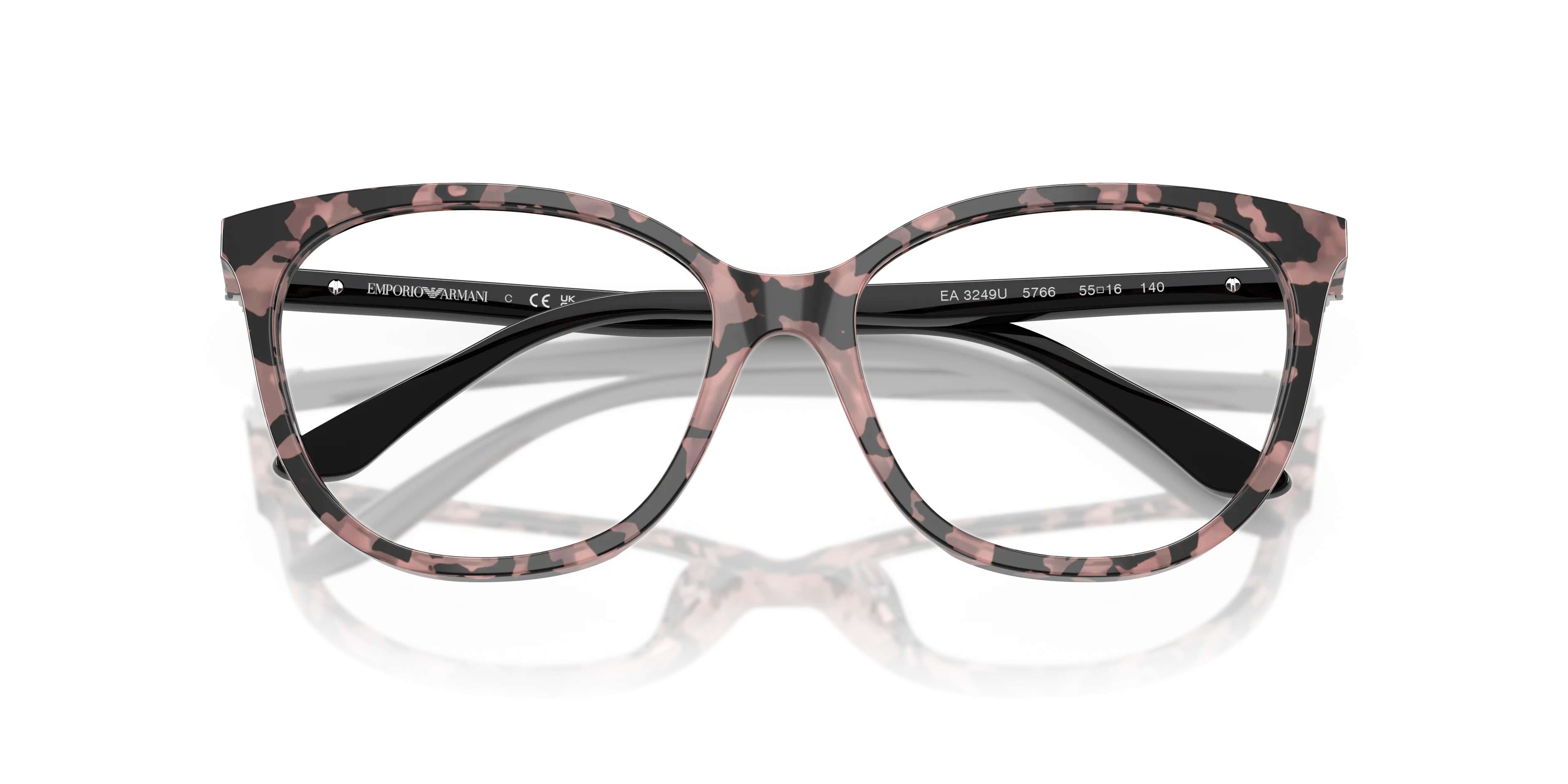 Emporio Armani EA3249U 5766 Montature da vista Acetato Rosa Cat Eye Normale - immagine 2