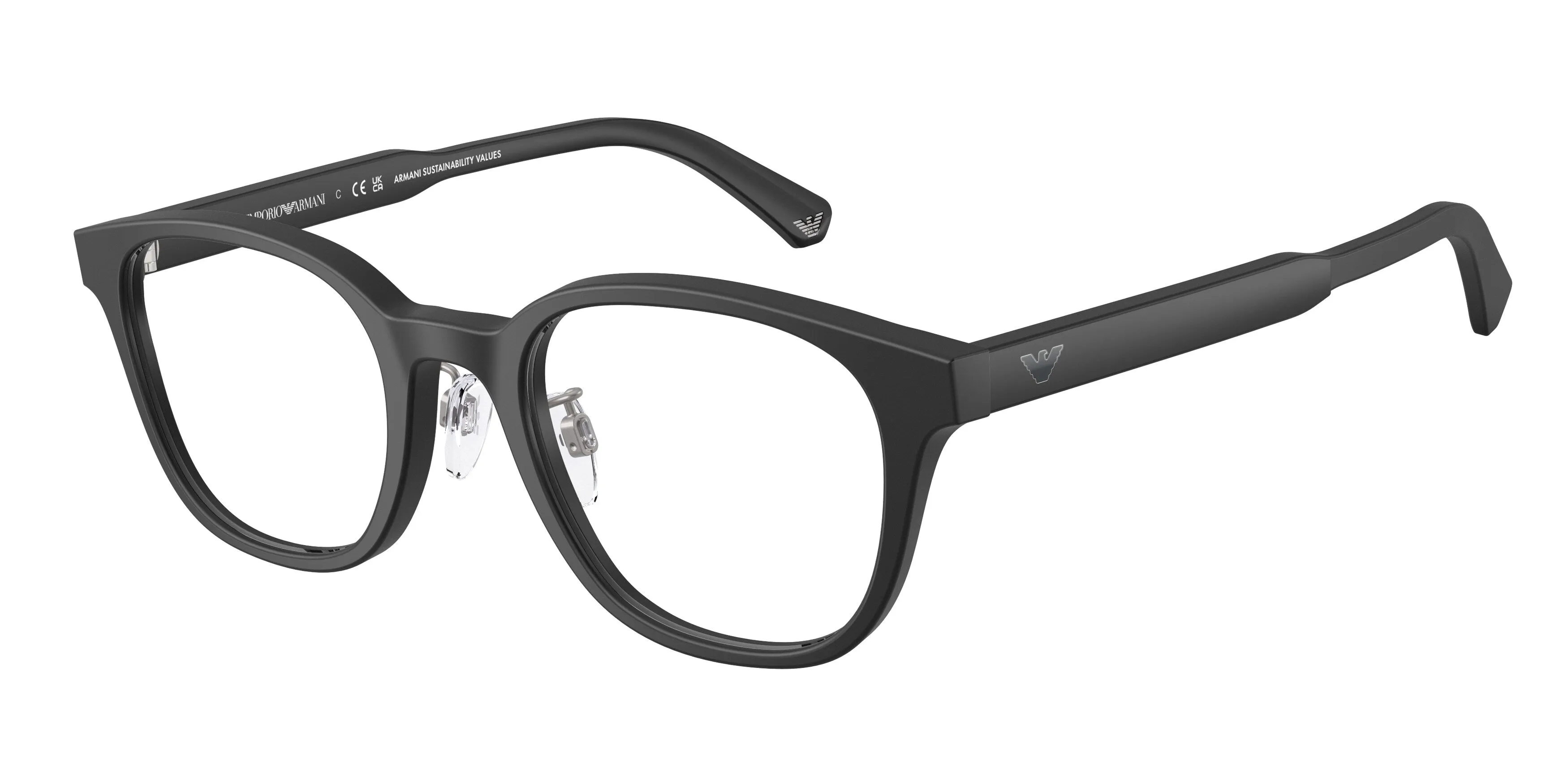 Emporio Armani EA3216D 5001 Montature da vista Acetato Nero Pantos Normale - immagine 1