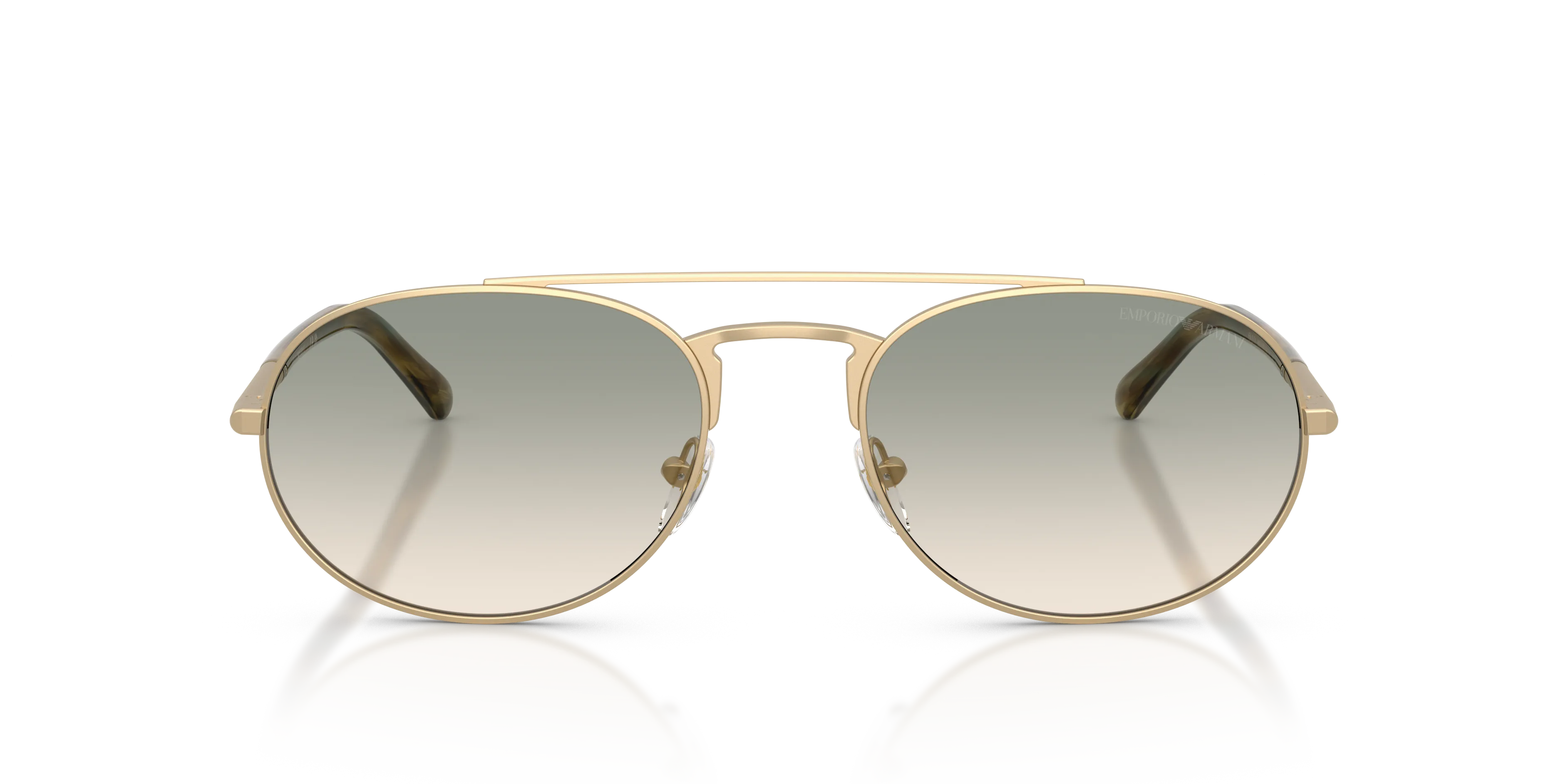 Emporio Armani EA2171 30022C Occhiali da sole Metallo Oro Marrone Pilot Normale - immagine 3