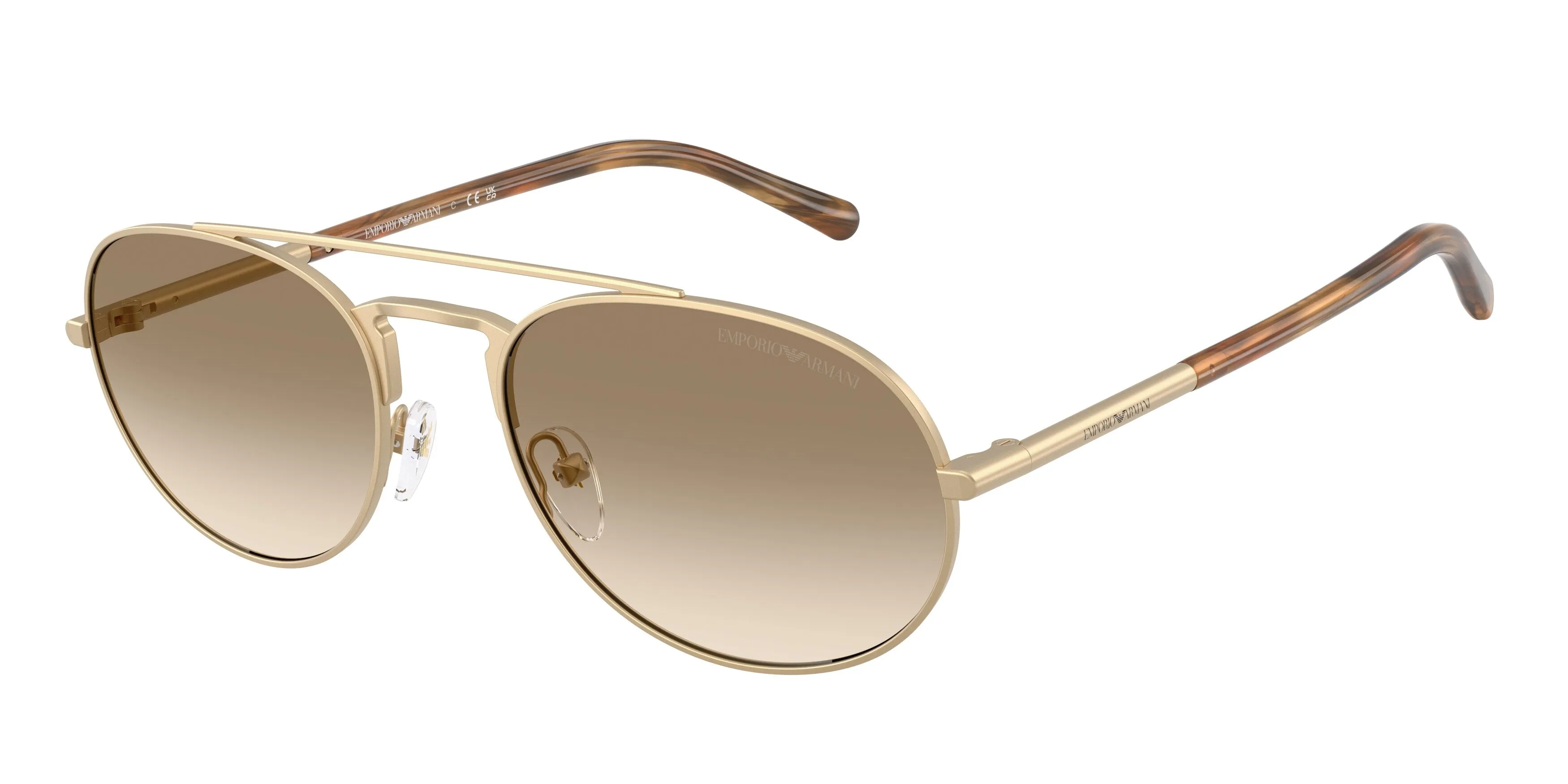 Emporio Armani EA2171 300213 Occhiali da sole Metallo Oro Giallo Pilot Normale Sfumato - immagine 1