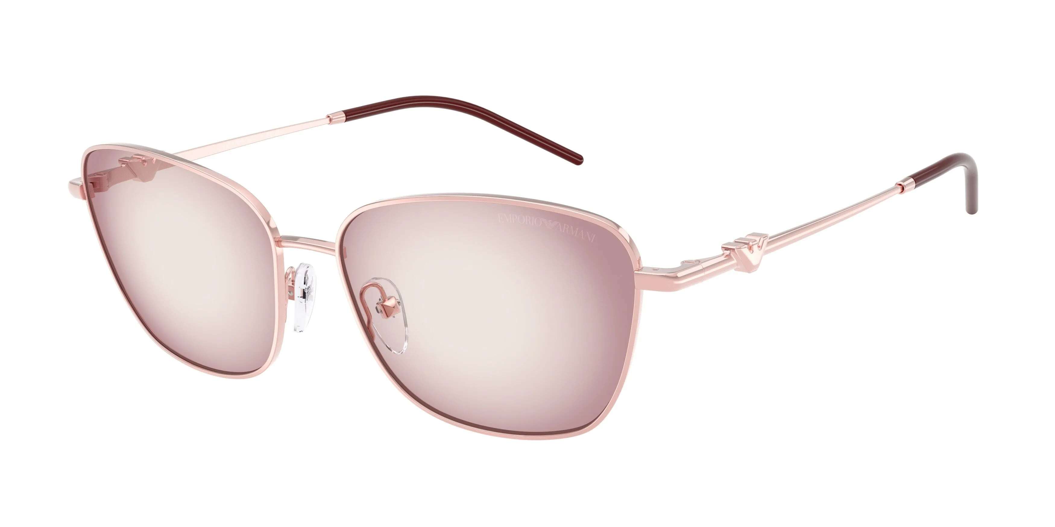 Emporio Armani EA2170 34268H Occhiali da sole Metallo Rosa Rosa Geometrica Normale Sfumato - immagine 1