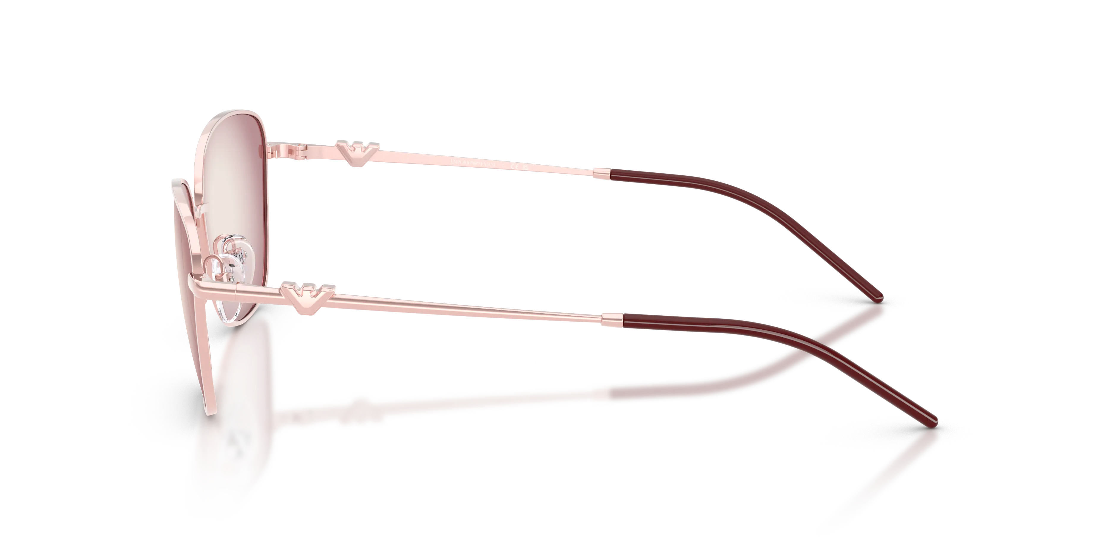 Emporio Armani EA2170 34268H Occhiali da sole Metallo Rosa Rosa Geometrica Normale Sfumato - immagine 4