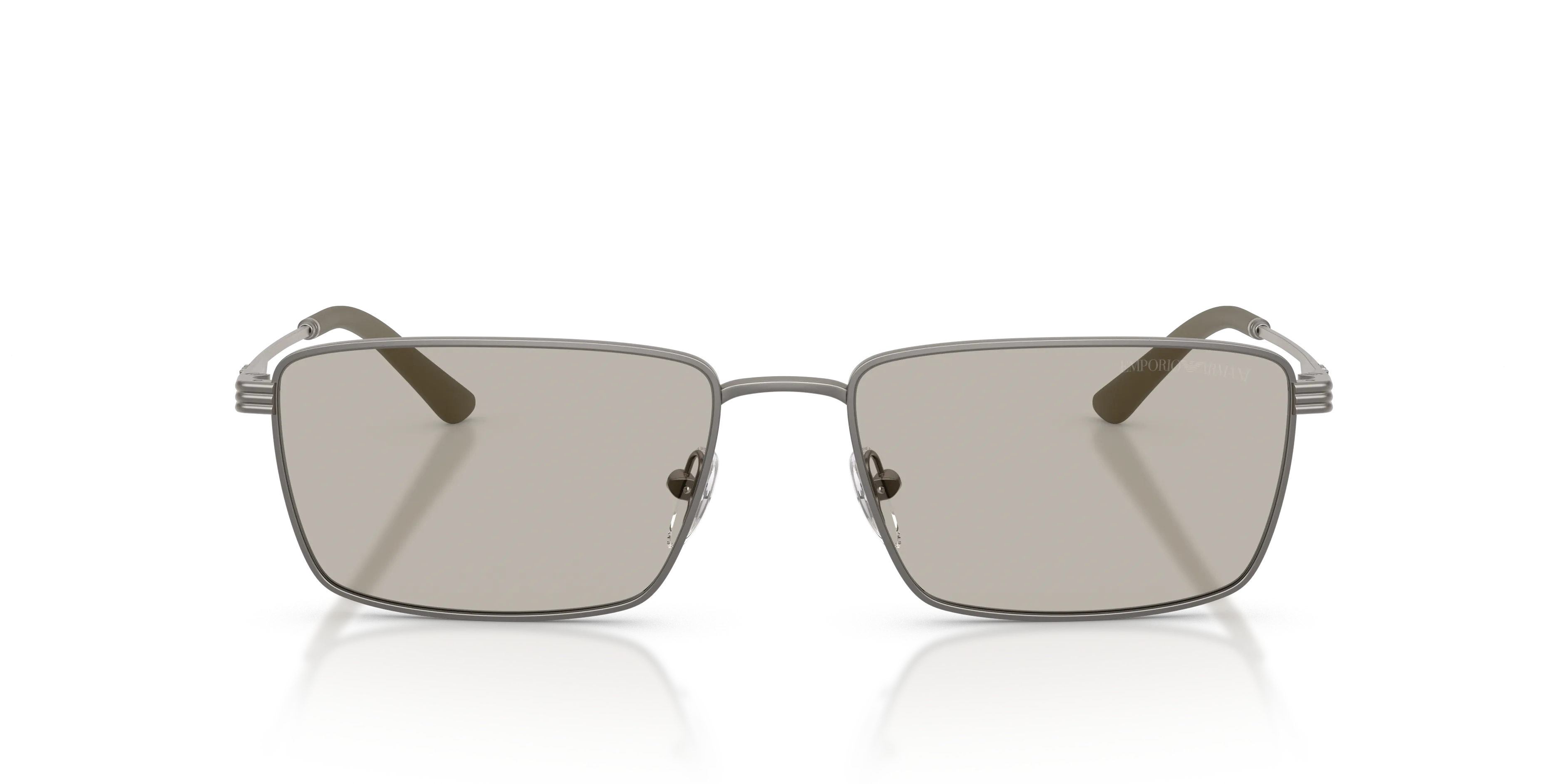 Emporio Armani EA2169 3425/3 Occhiali da sole Metallo Grigio Marrone Squadrata Normale - immagine 3