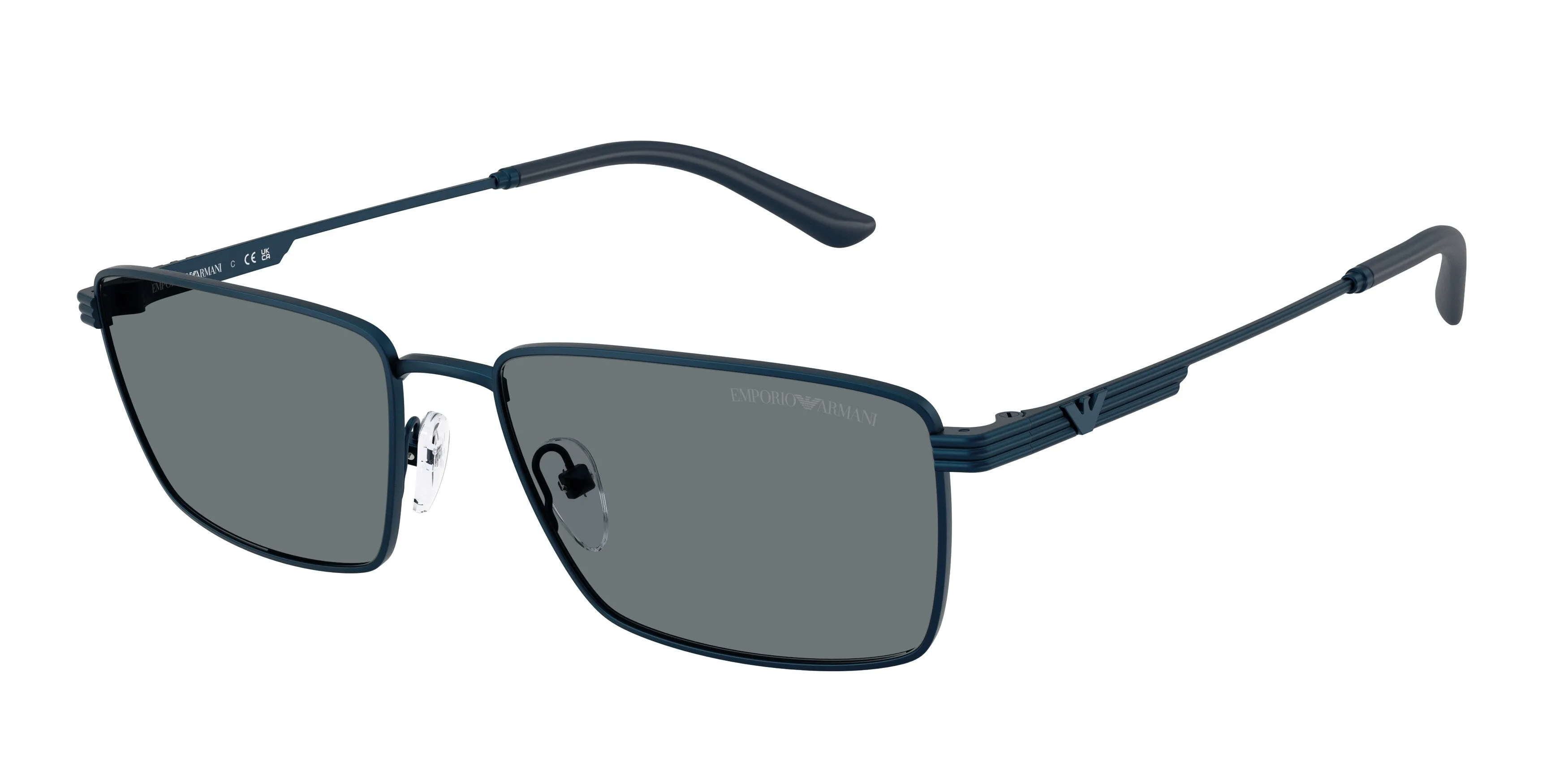 Emporio Armani EA2169 342480 Occhiali da sole Metallo Blu Blu Squadrata Normale - immagine 1
