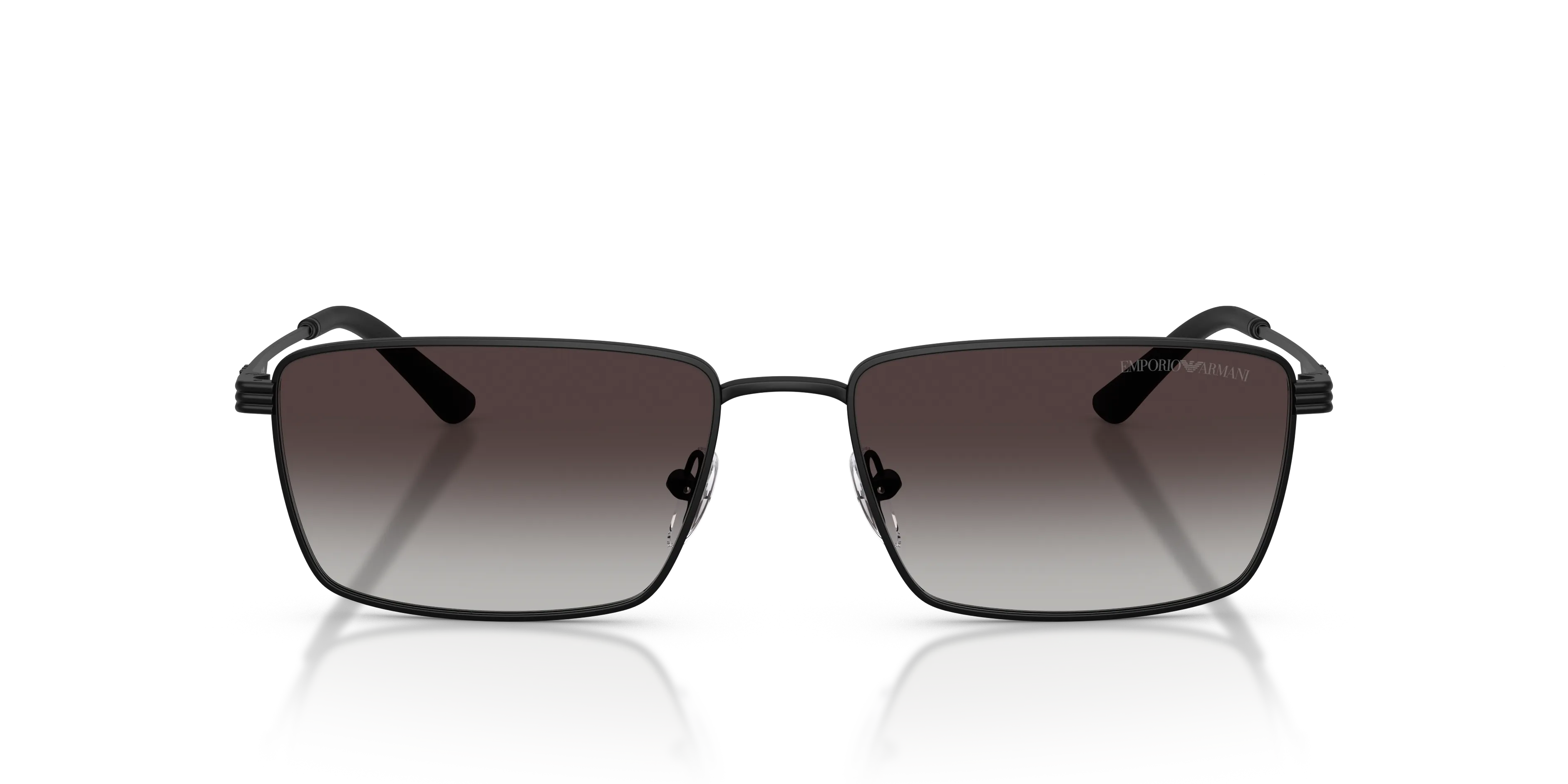 Emporio Armani EA2169 30018G Occhiali da sole Metallo Nero Grigio Squadrata Normale Sfumato - immagine 3