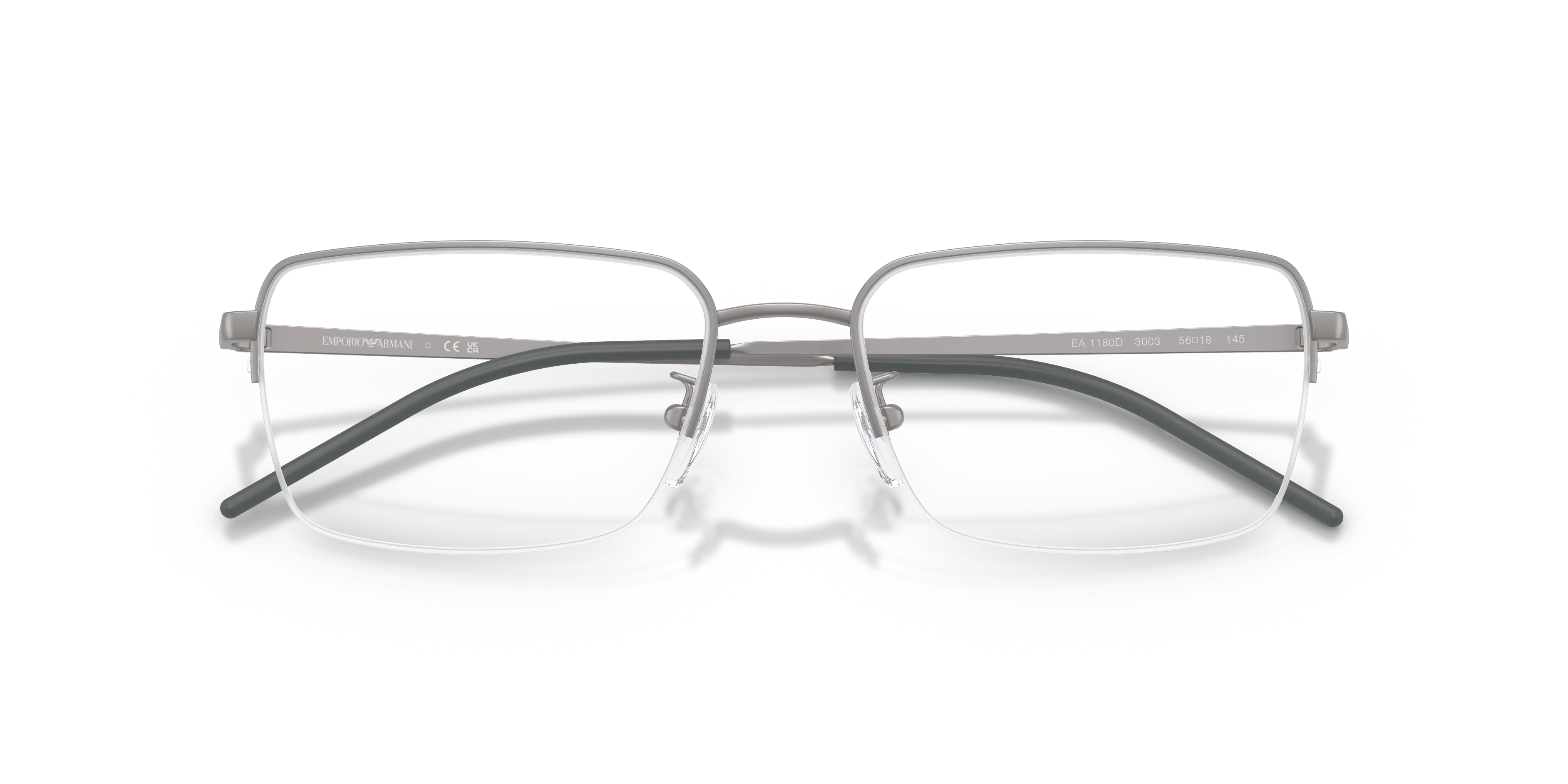 Emporio Armani EA1180D 3003 Montature da vista Metallo Grigio Pillow Normale - immagine 2