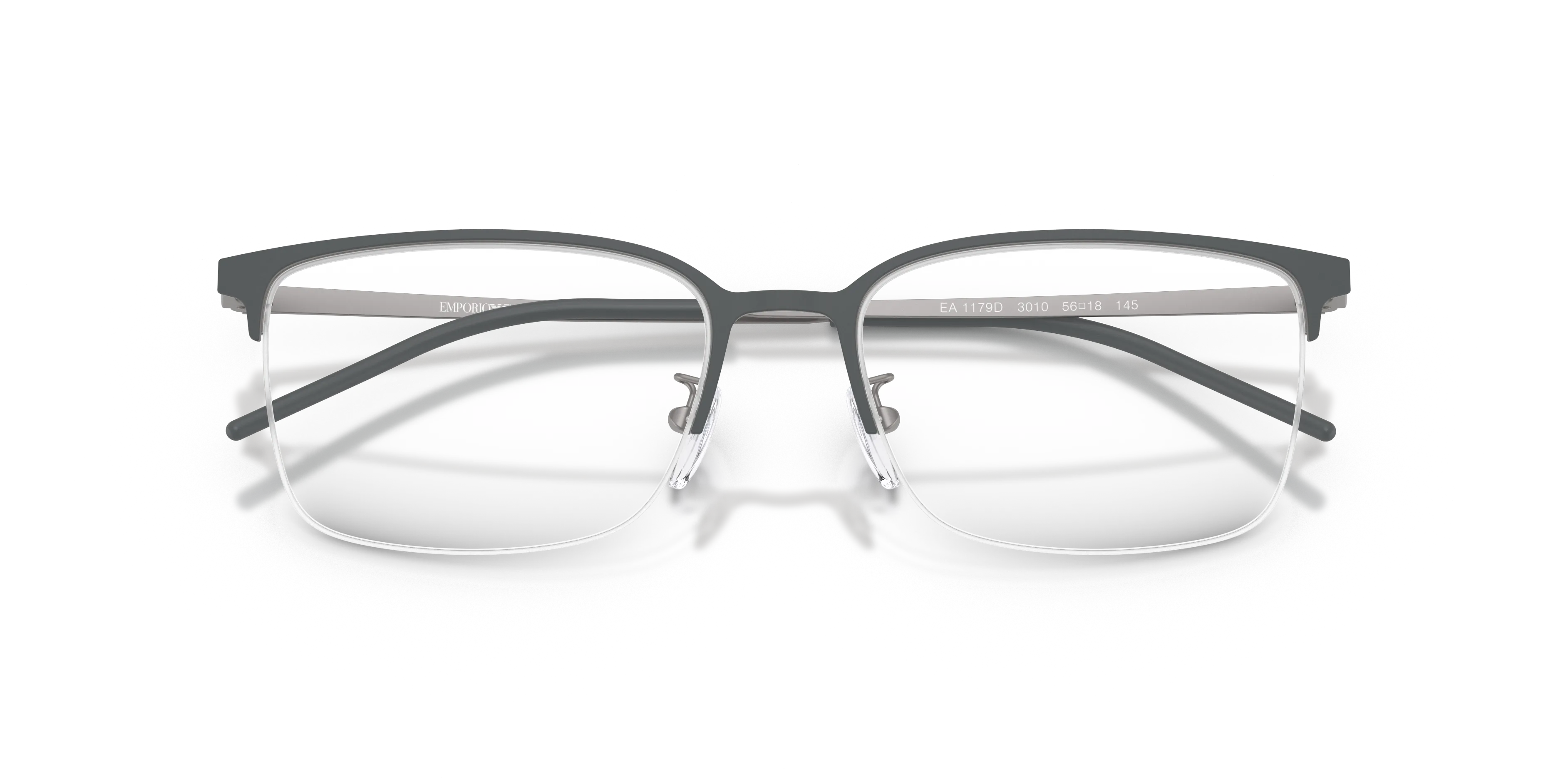 Emporio Armani EA1179D 3010 Montature da vista Metallo Grigio Geometrica Normale - immagine 2