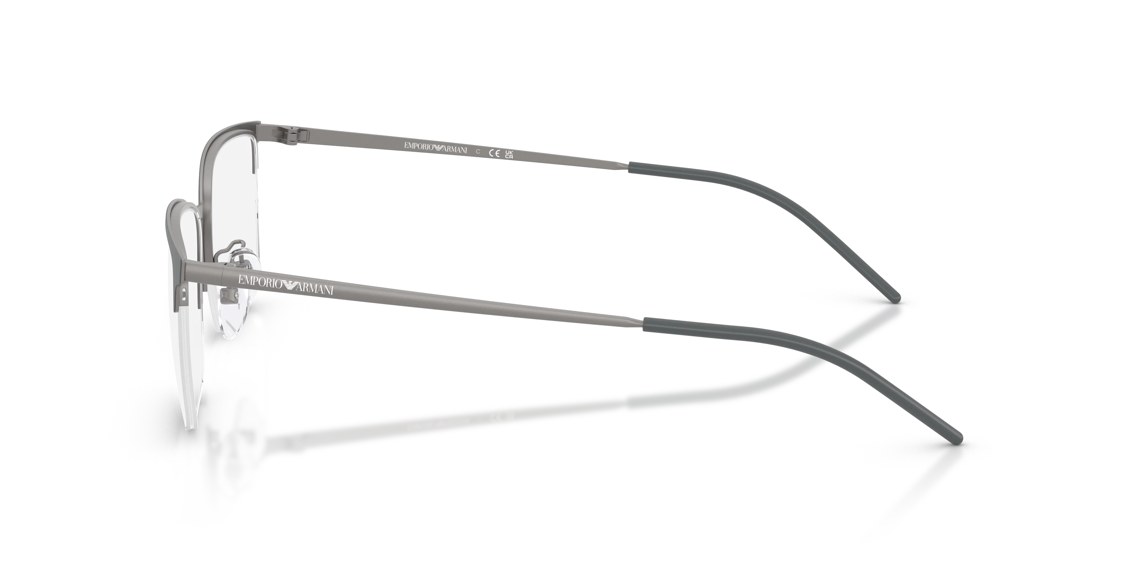 Emporio Armani EA1179D 3010 Montature da vista Metallo Grigio Geometrica Normale - immagine 4