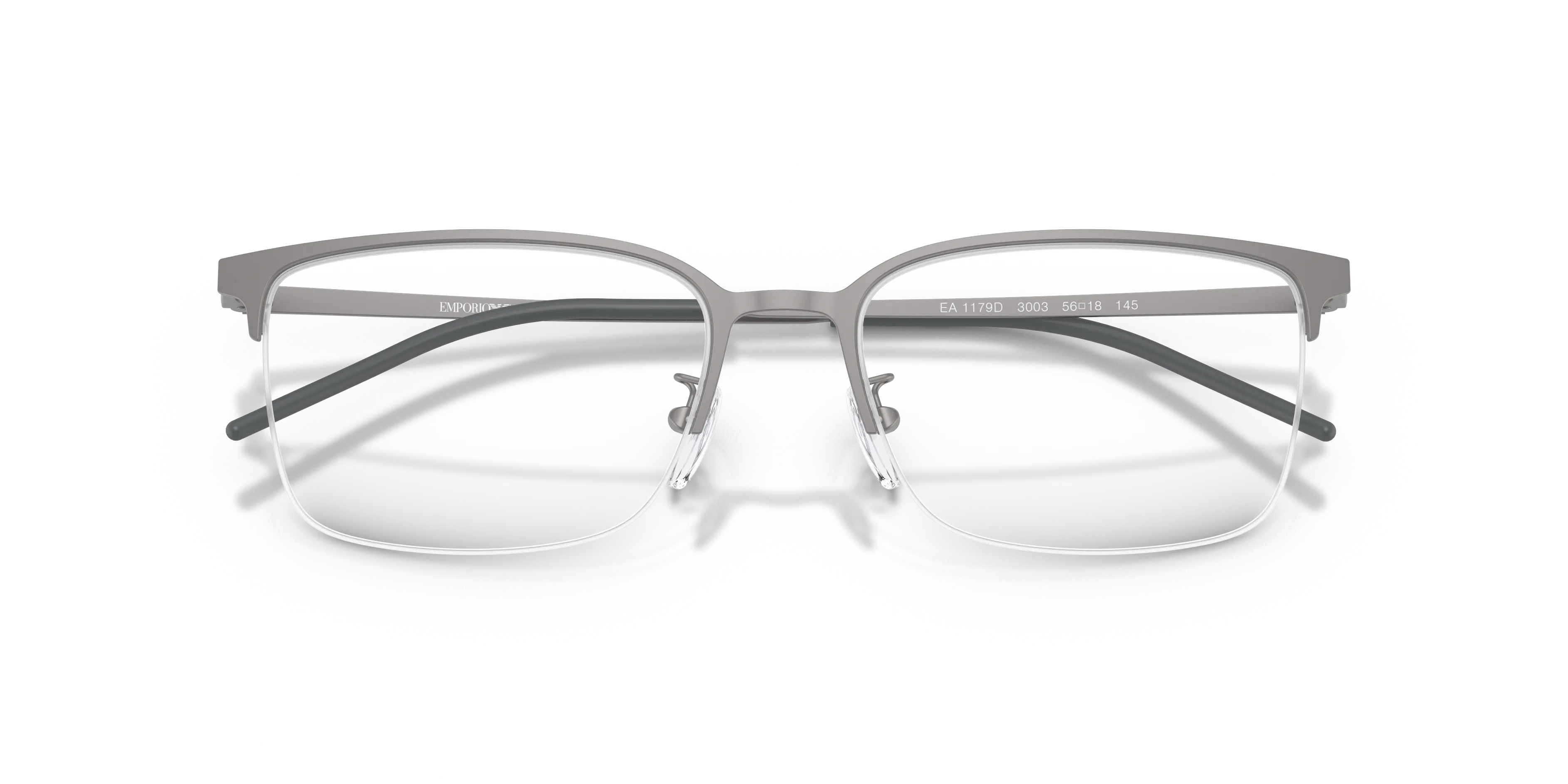 Emporio Armani EA1179D 3003 Montature da vista Metallo Grigio Geometrica Normale - immagine 2