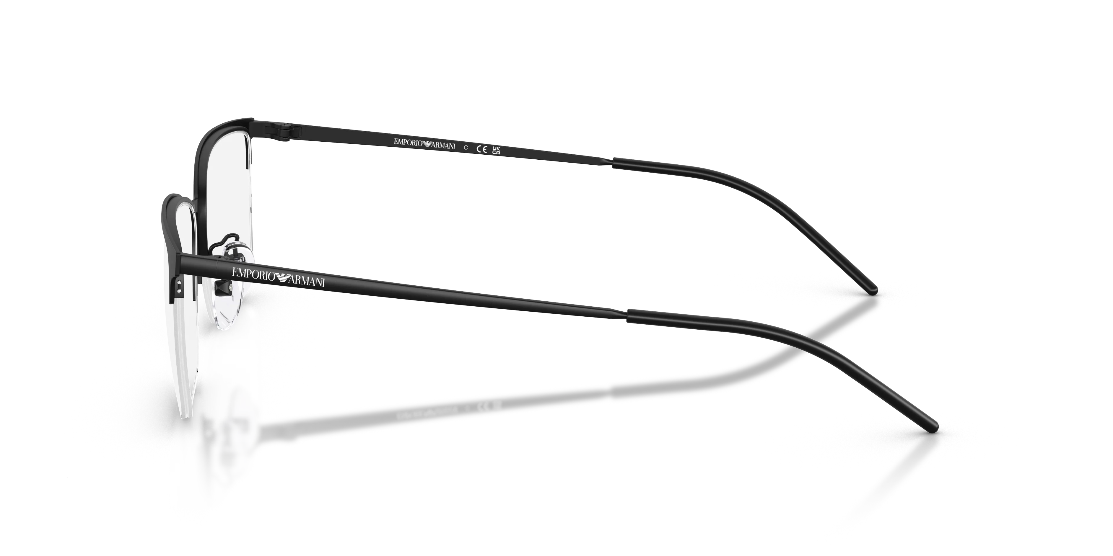 Emporio Armani EA1179D 3001 Montature da vista Metallo Nero Geometrica Normale - immagine 4
