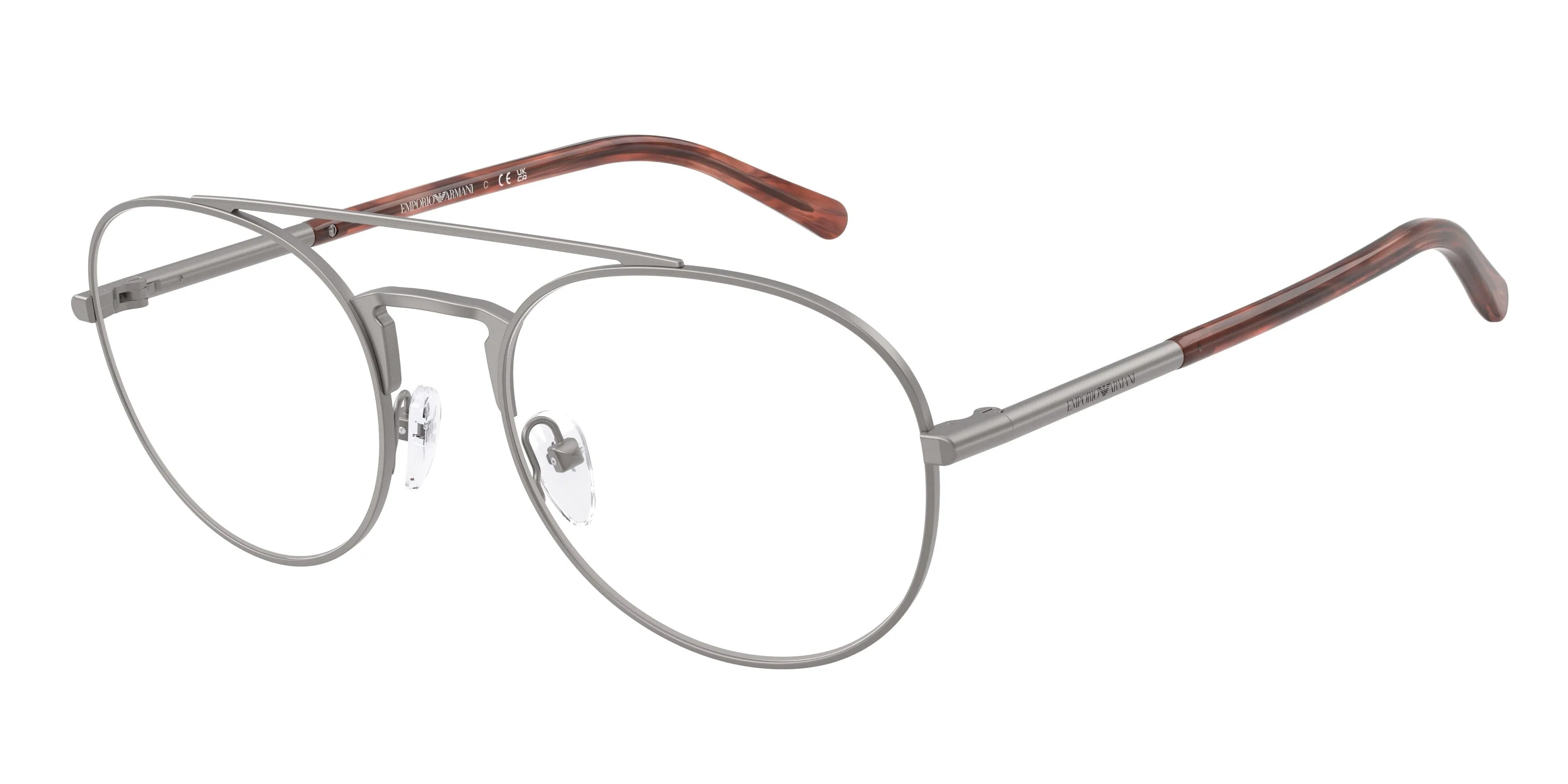 Emporio Armani EA1178 3423 Montature da vista Metallo Grigio Pilot Normale - immagine 1