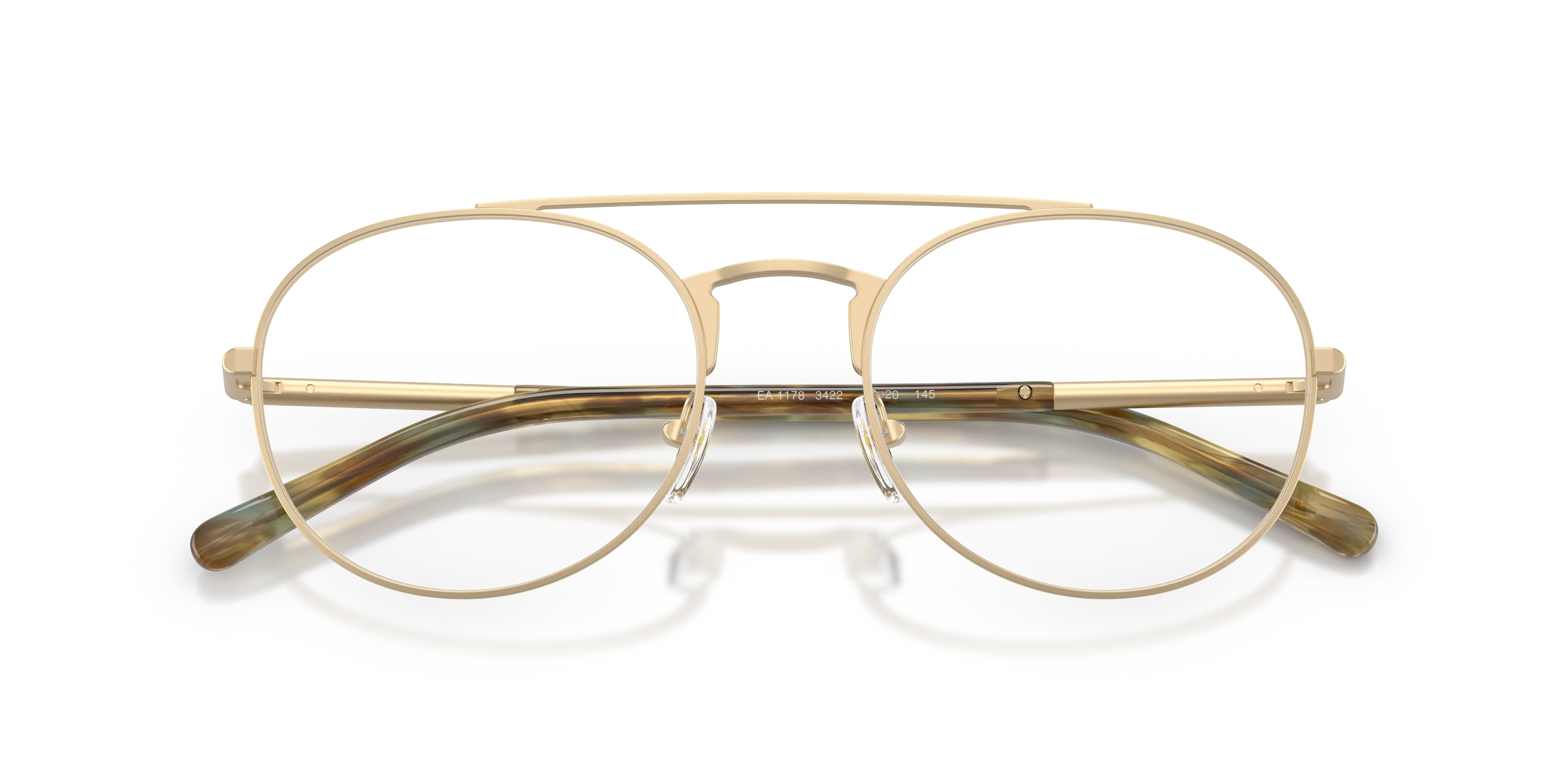 Emporio Armani EA1178 3422 Montature da vista Metallo Oro Pilot Normale - immagine 2