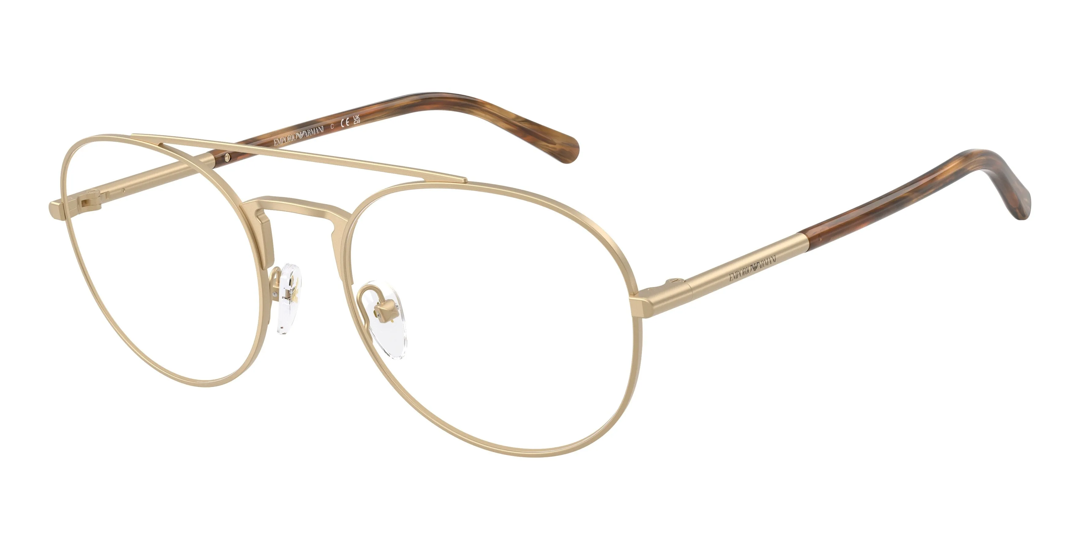 Emporio Armani EA1178 3421 Montature da vista Metallo Oro Pilot Normale - immagine 1