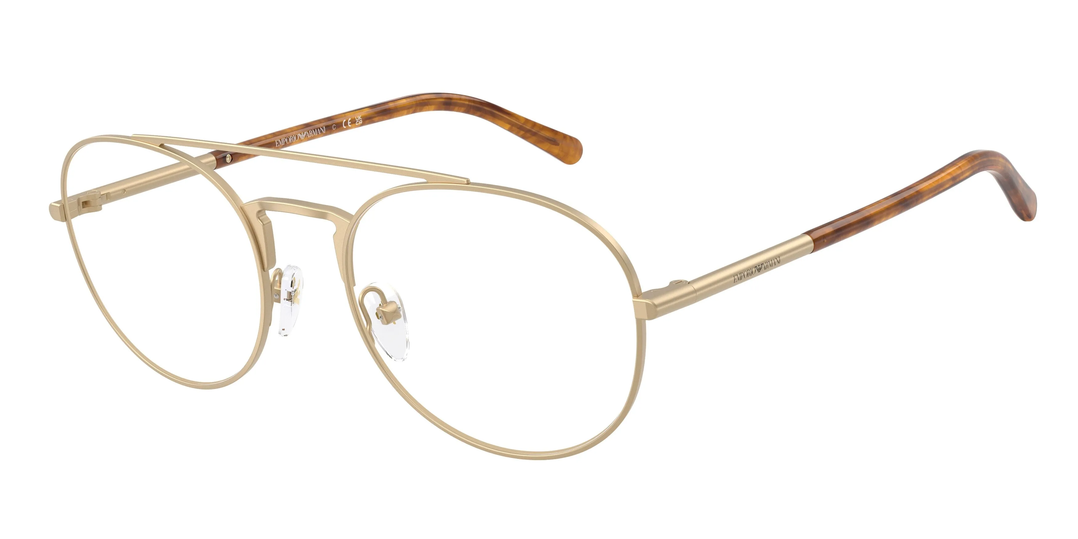 Emporio Armani EA1178 3002 Montature da vista Metallo Oro Pilot Normale - immagine 1