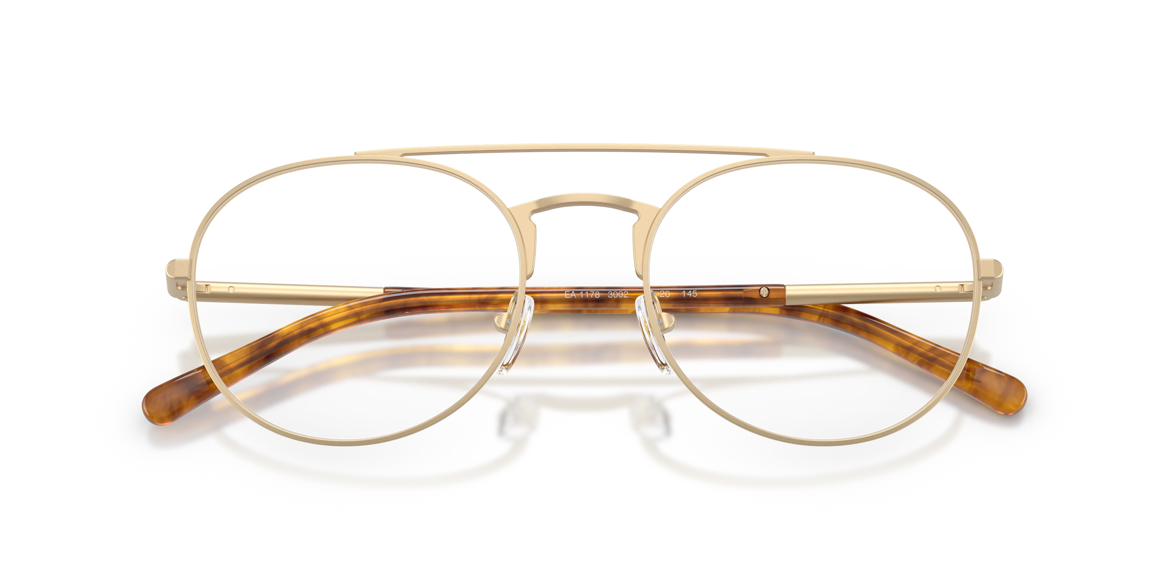 Emporio Armani EA1178 3002 Montature da vista Metallo Oro Pilot Normale - immagine 2