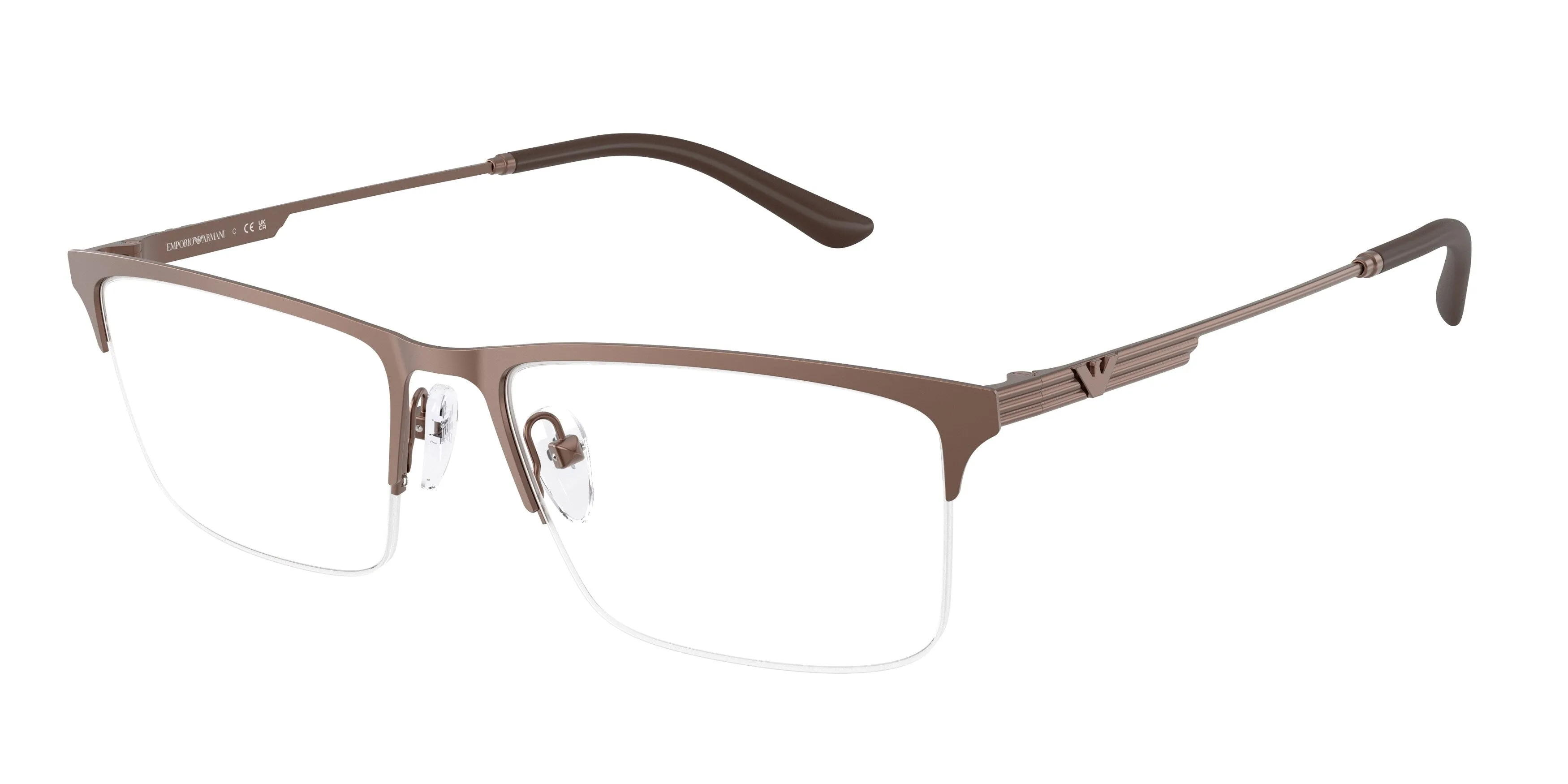 Emporio Armani EA1177 3006 Montature da vista Metallo Bronzo Squadrata Normale - immagine 1