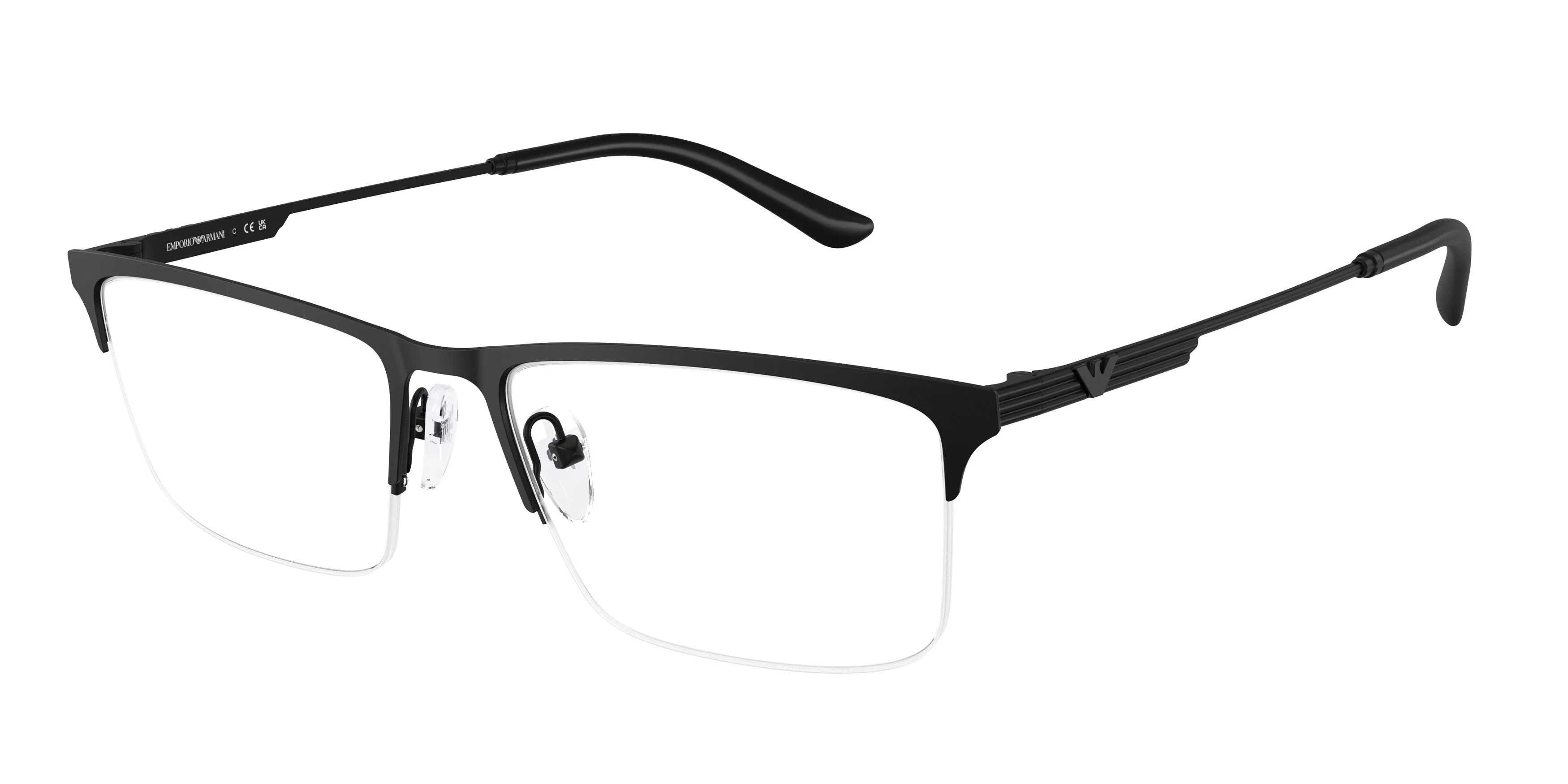 Emporio Armani EA1177 3001 Montature da vista Metallo Nero Squadrata Normale - immagine 1