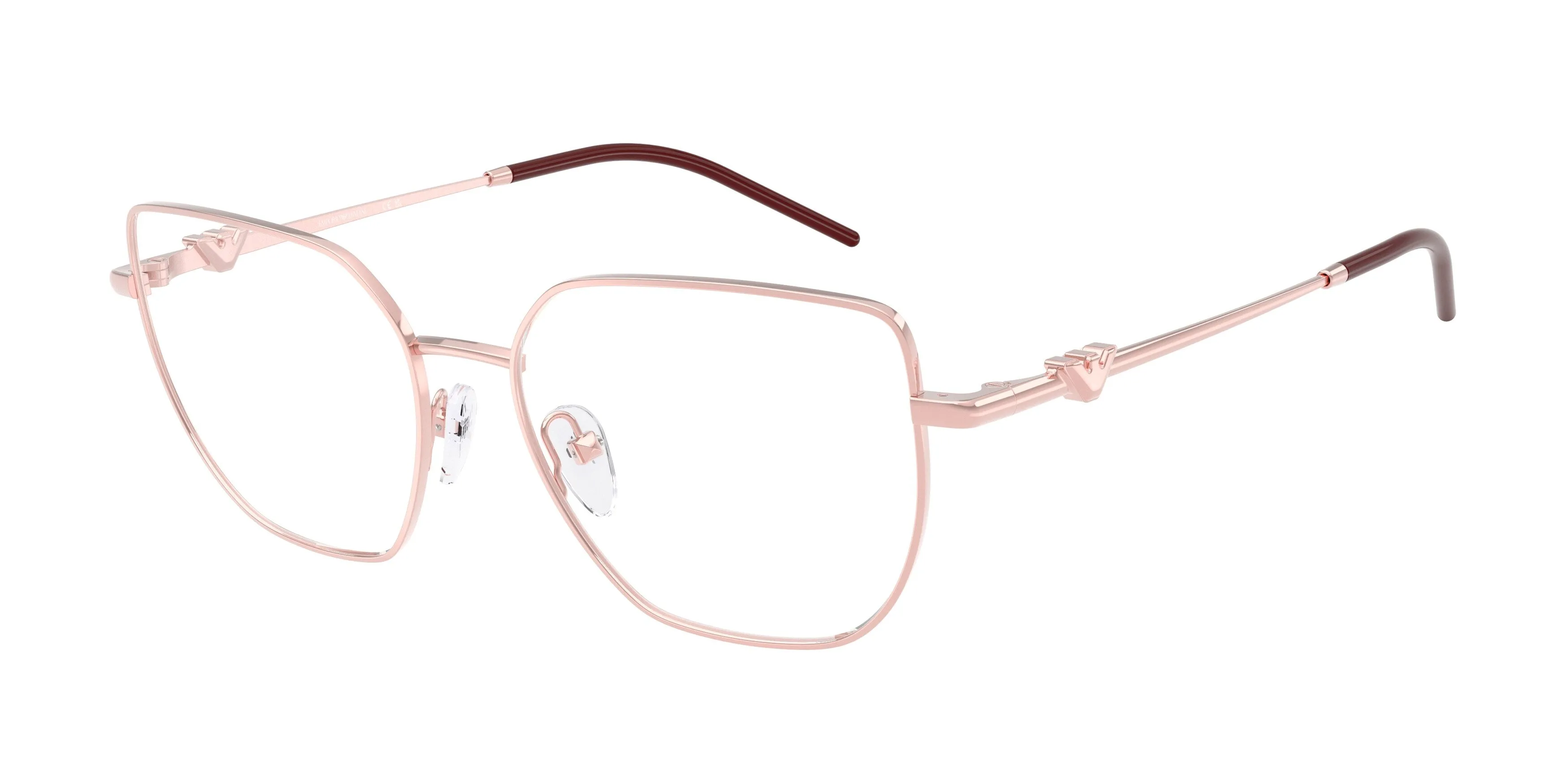 Emporio Armani EA1176 3426 Montature da vista Metallo Rosa Geometrica Normale - immagine 1