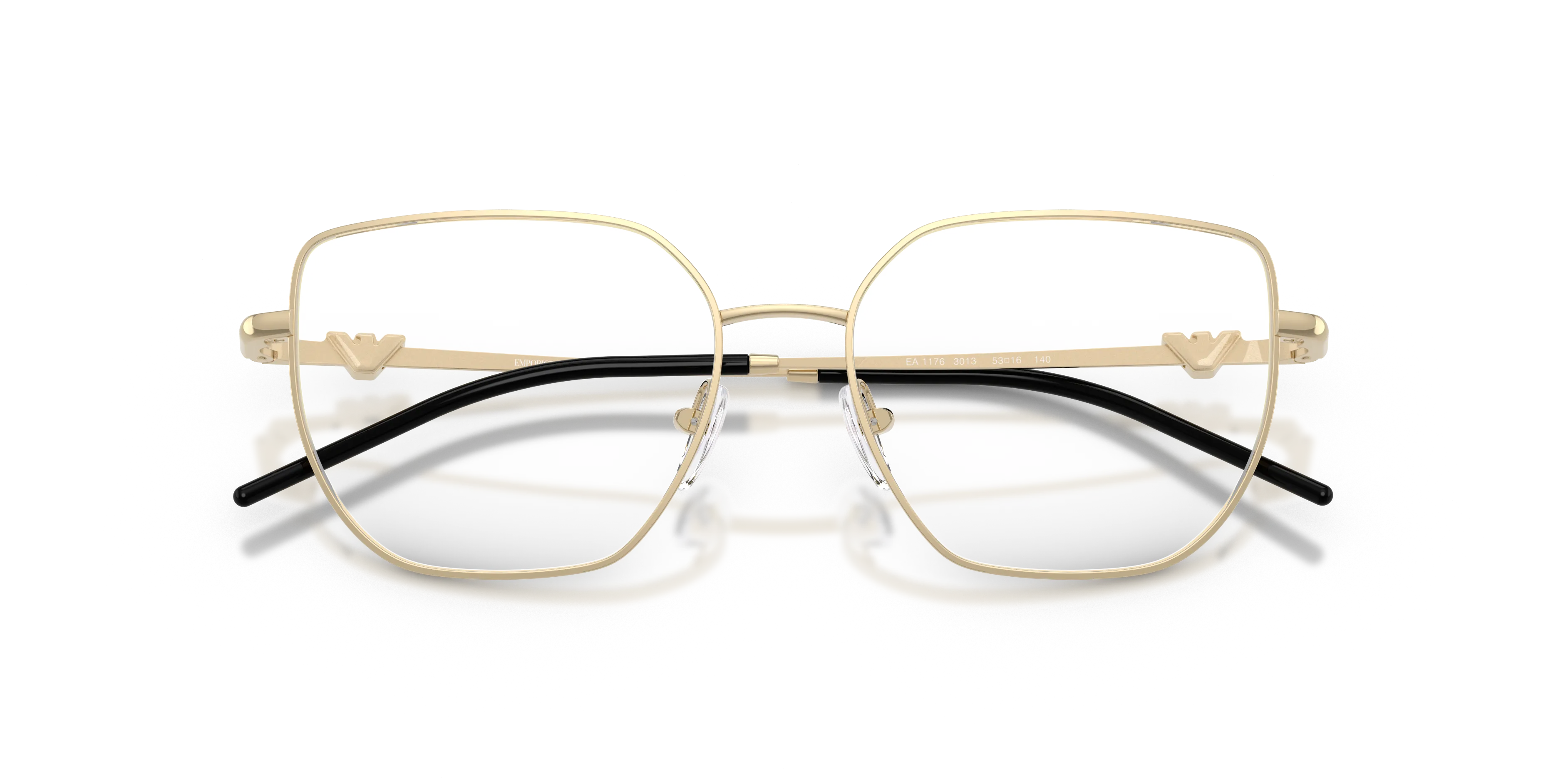 Emporio Armani EA1176 3013 Montature da vista Metallo Oro Geometrica Normale - immagine 2