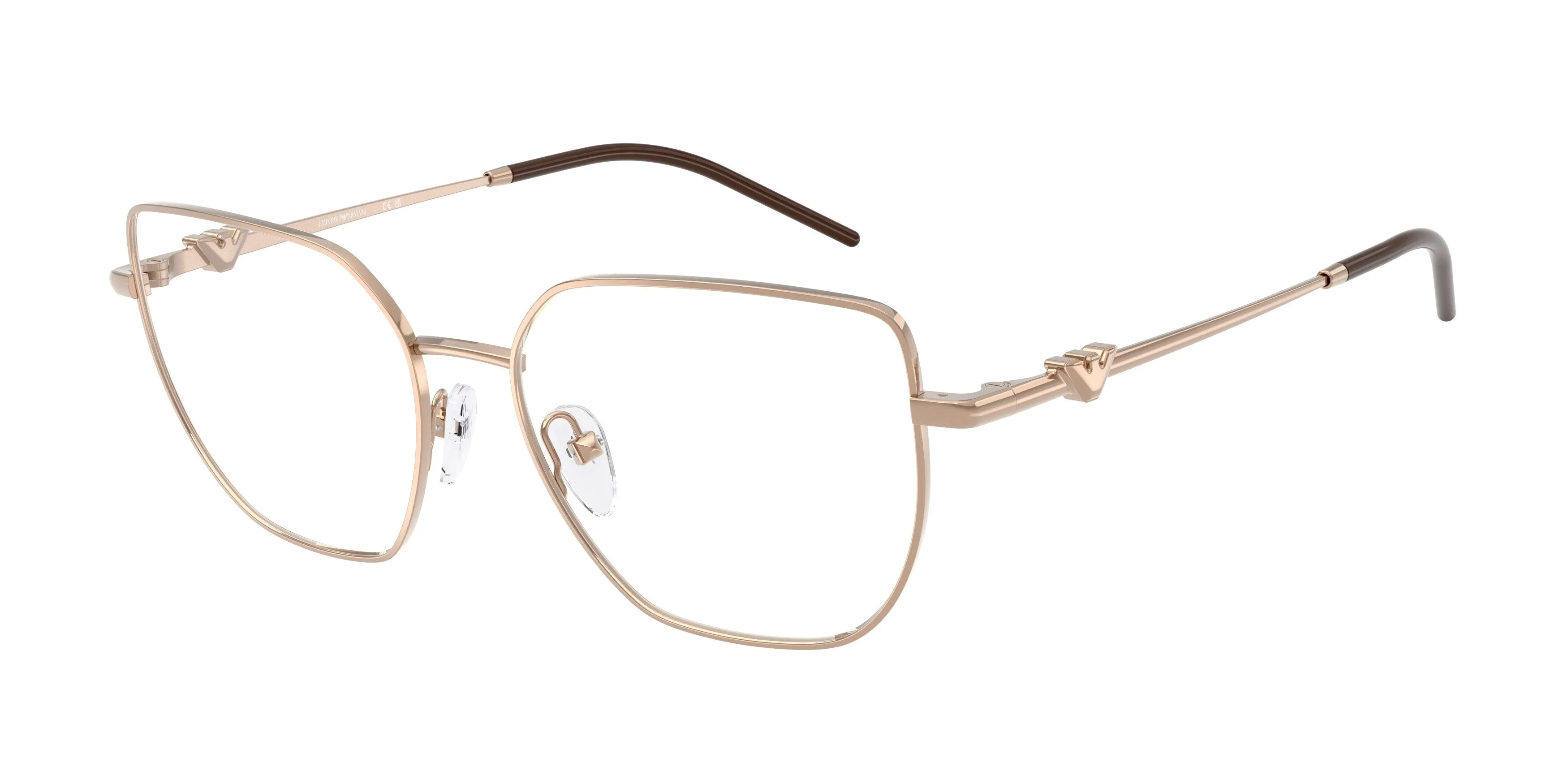 Emporio Armani EA1176 3011 Montature da vista Metallo Oro Geometrica Normale - immagine 1