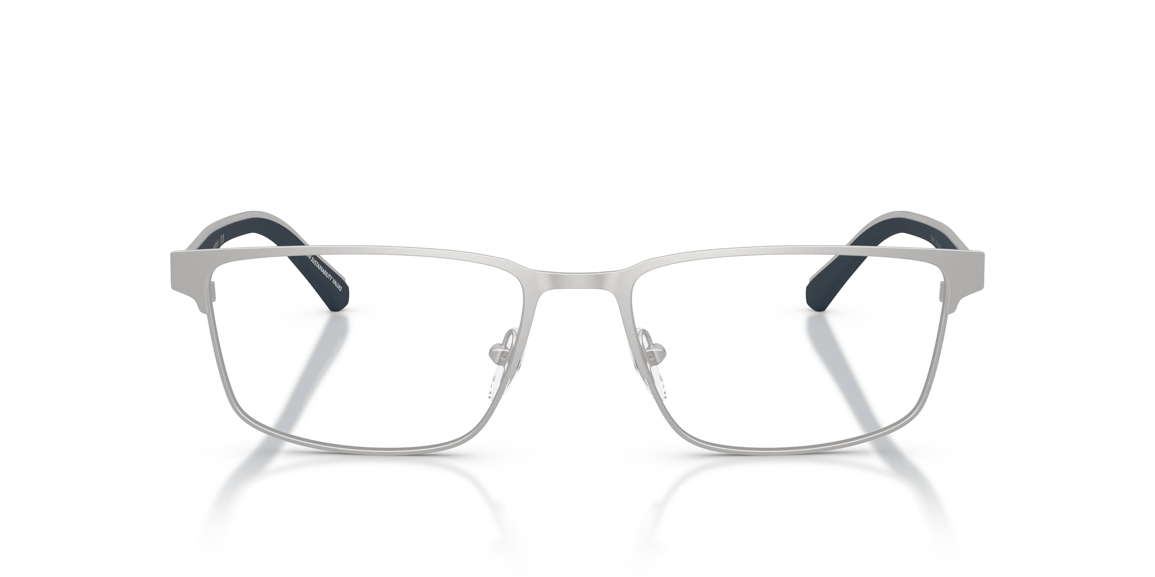 Emporio Armani EA1175 3015 Montature da vista Metallo Argento Squadrata Normale - immagine 3