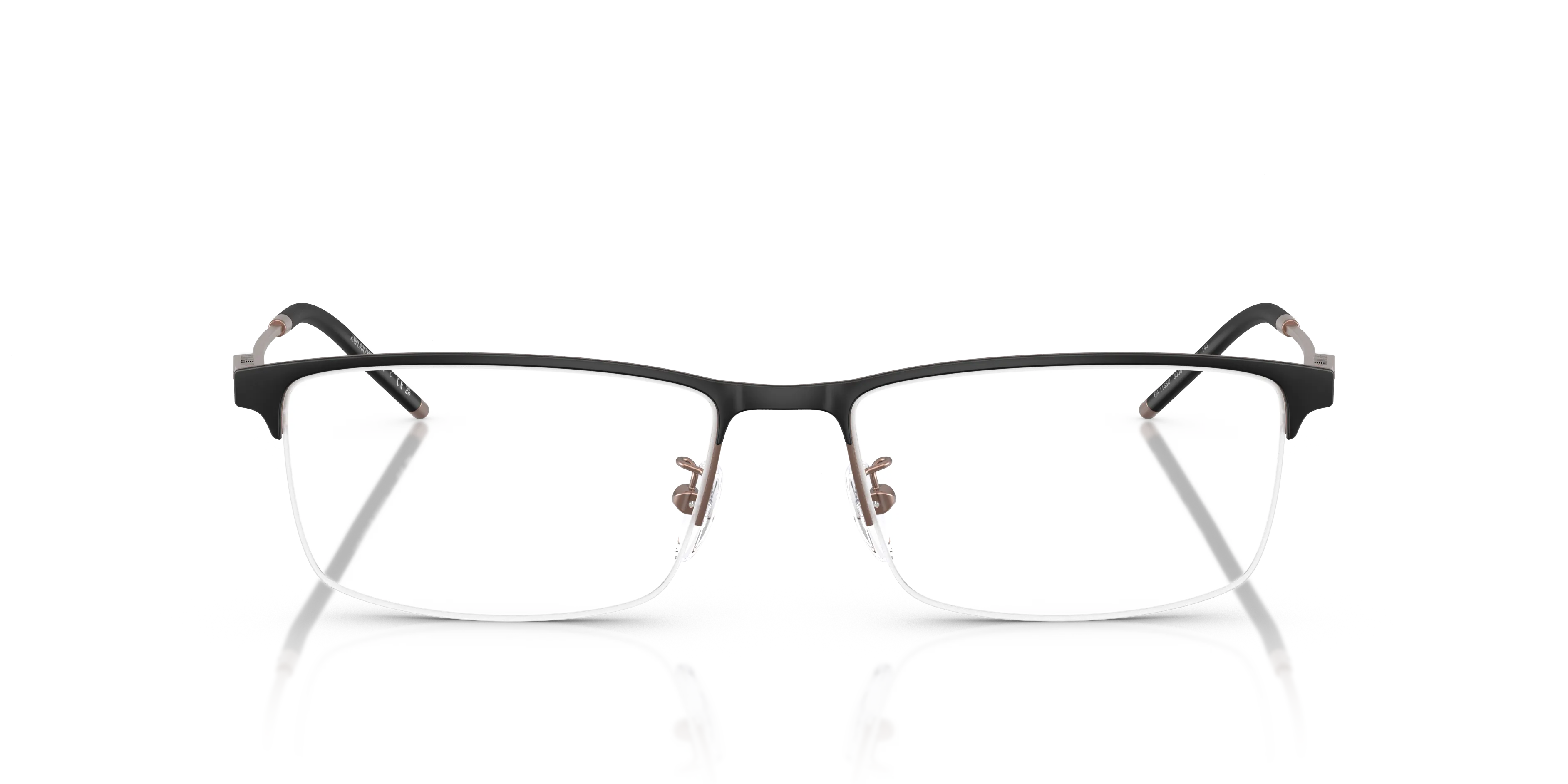 Emporio Armani EA1168D 3006 Montature da vista Metallo Nero Squadrata Normale - immagine 3
