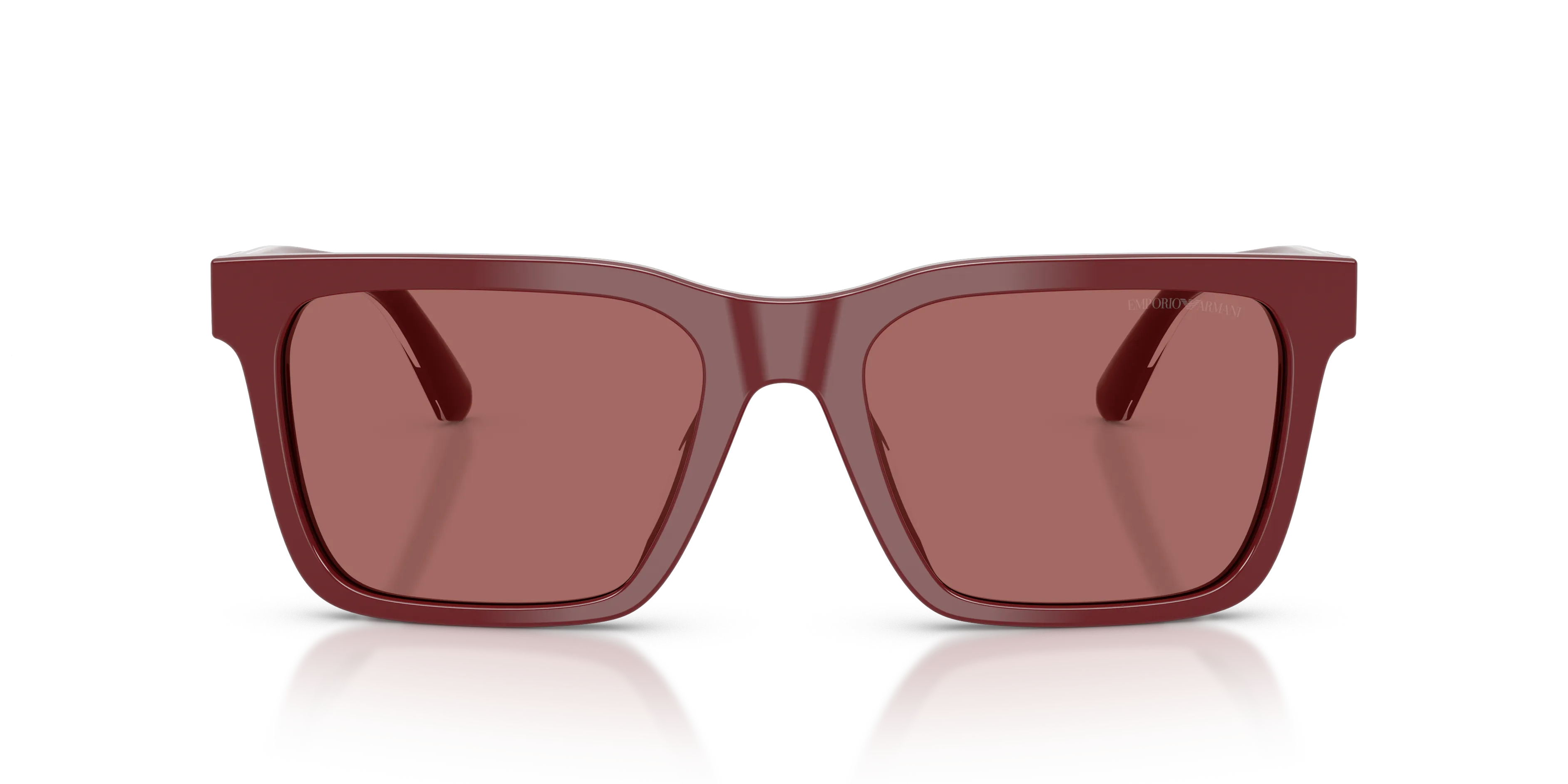 Emporio Armani EA4262U 632269 Occhiali da sole Acetato Rosso Viola Squadrata Normale - immagine 3