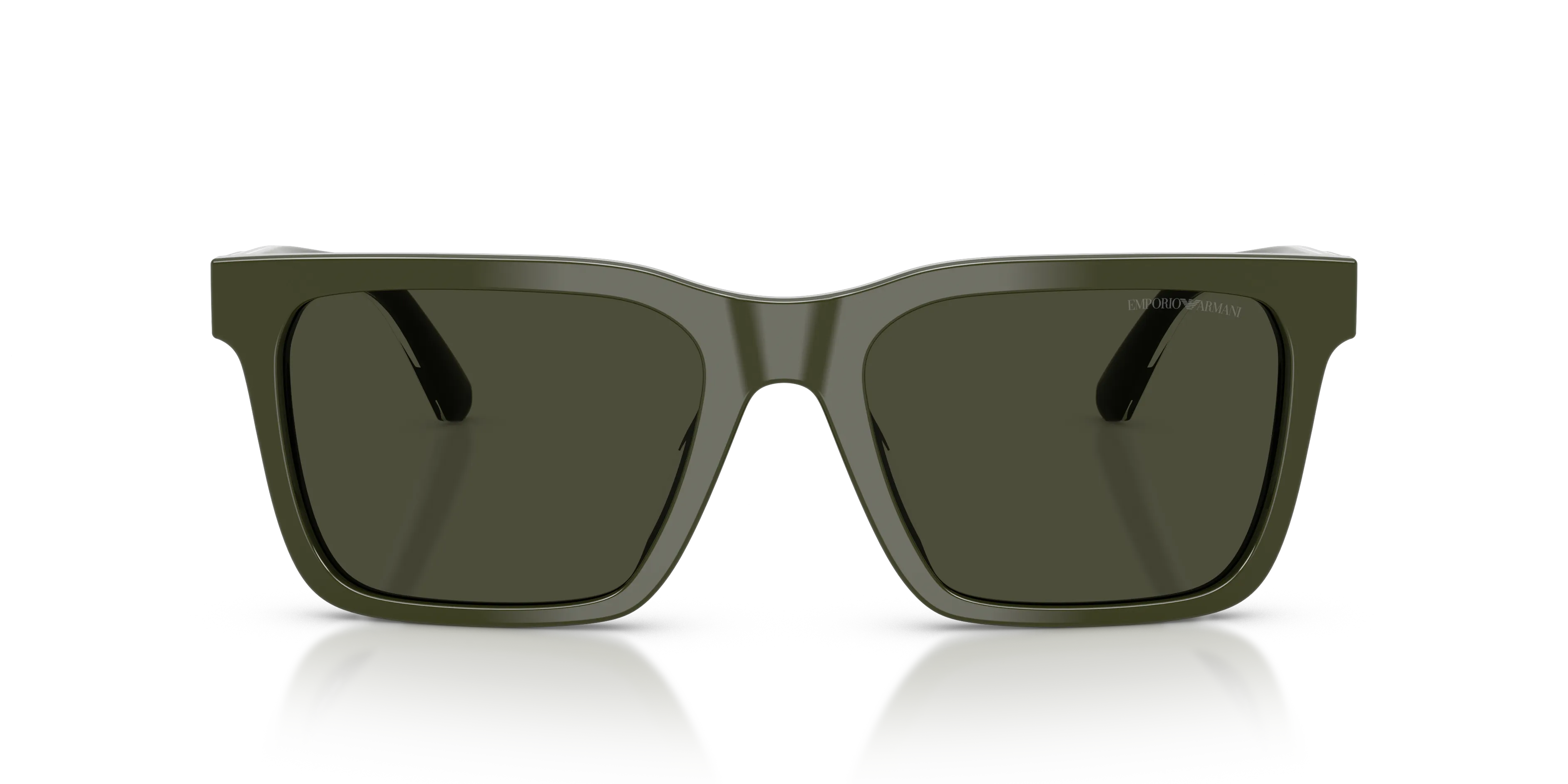 Emporio Armani EA4262U 632182 Occhiali da sole Acetato Verde Verde Squadrata Normale - immagine 3