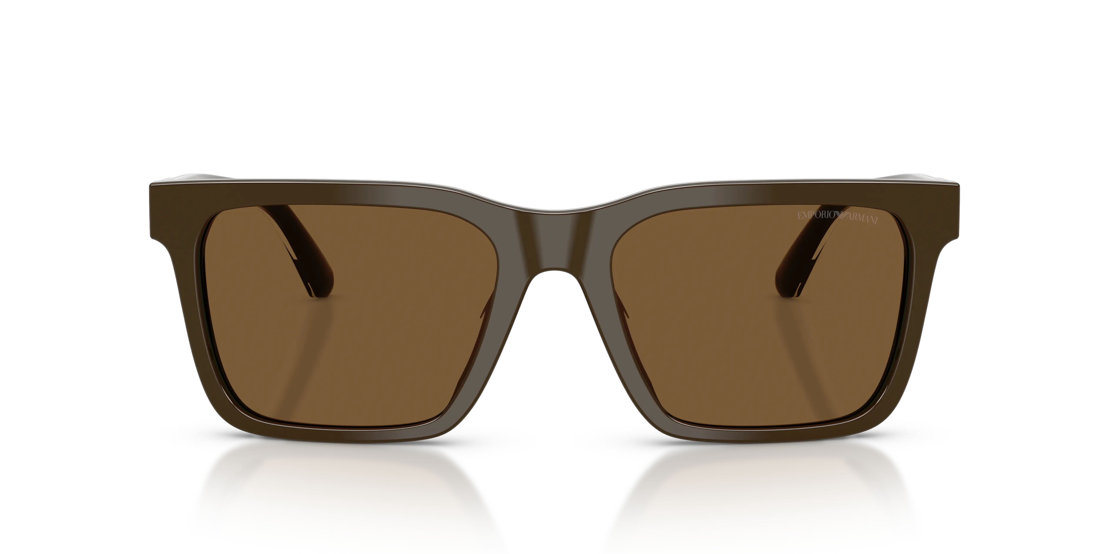 Emporio Armani EA4262U 630773 Occhiali da sole Acetato Marrone Marrone Squadrata Normale - immagine 3