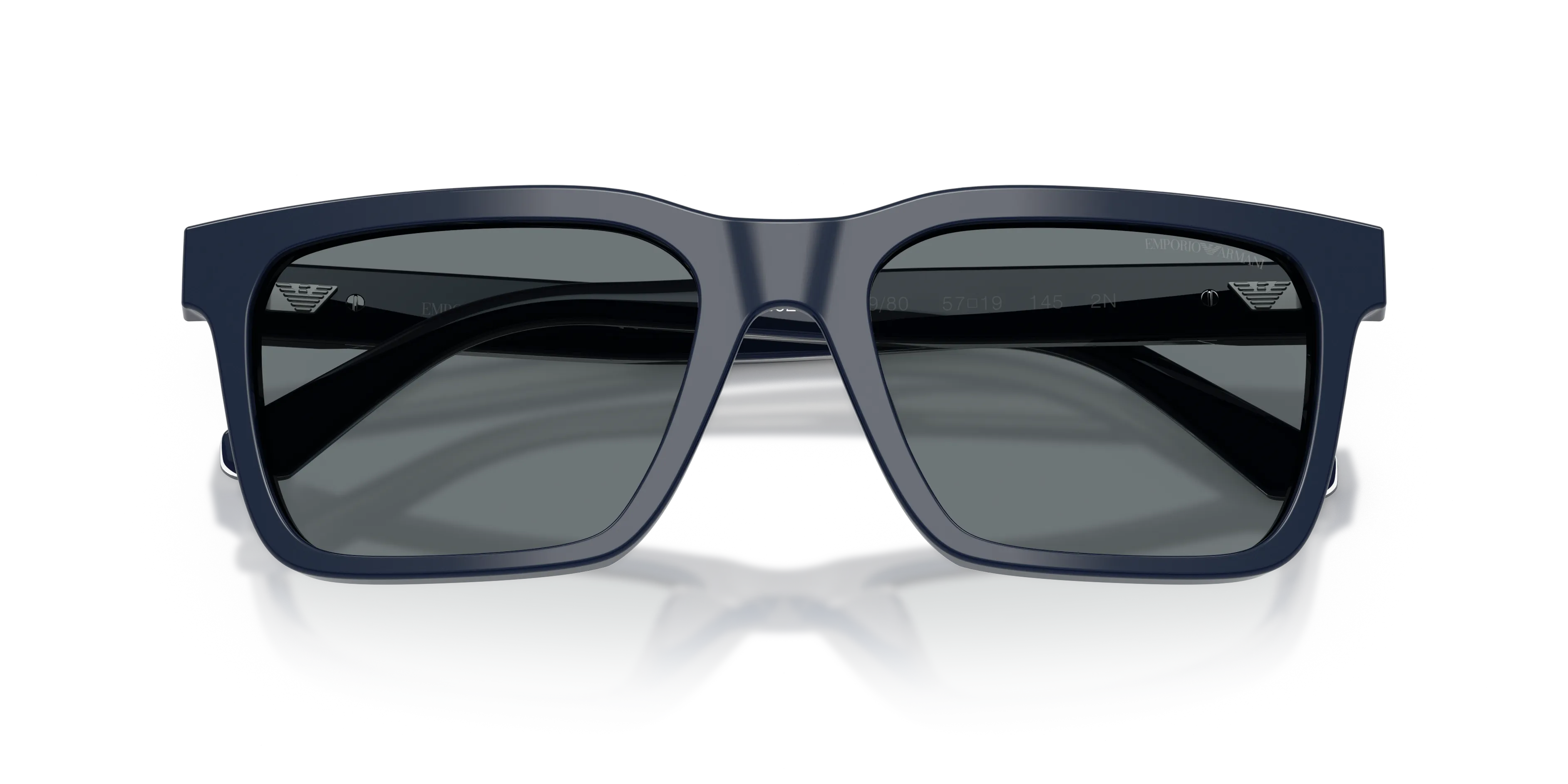 Emporio Armani EA4262U 603980 Occhiali da sole Acetato Blu Blu Squadrata Normale - immagine 2